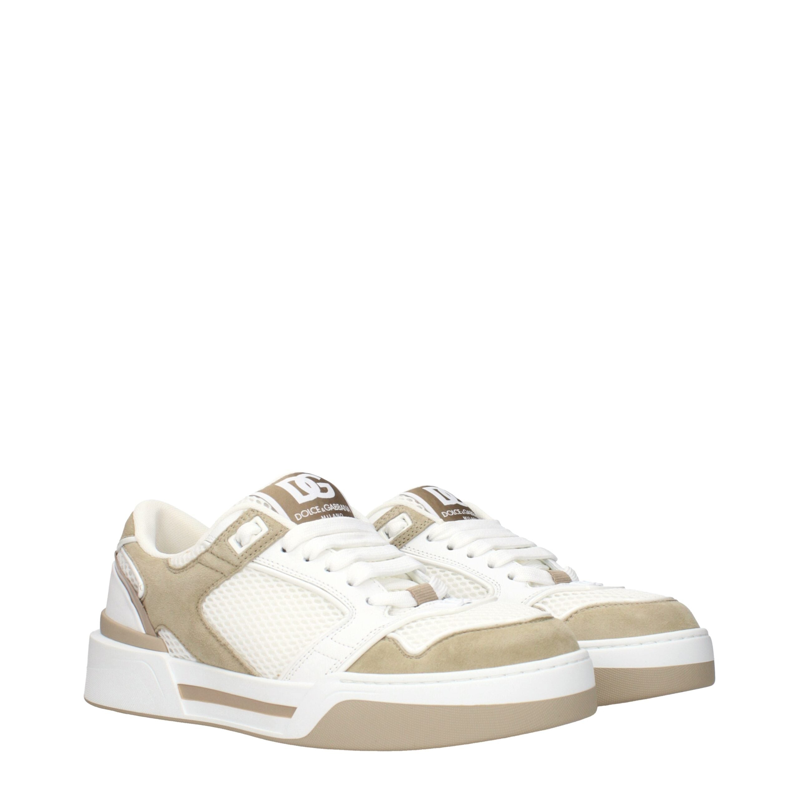 Blue Fabric Low Top Sneakers
