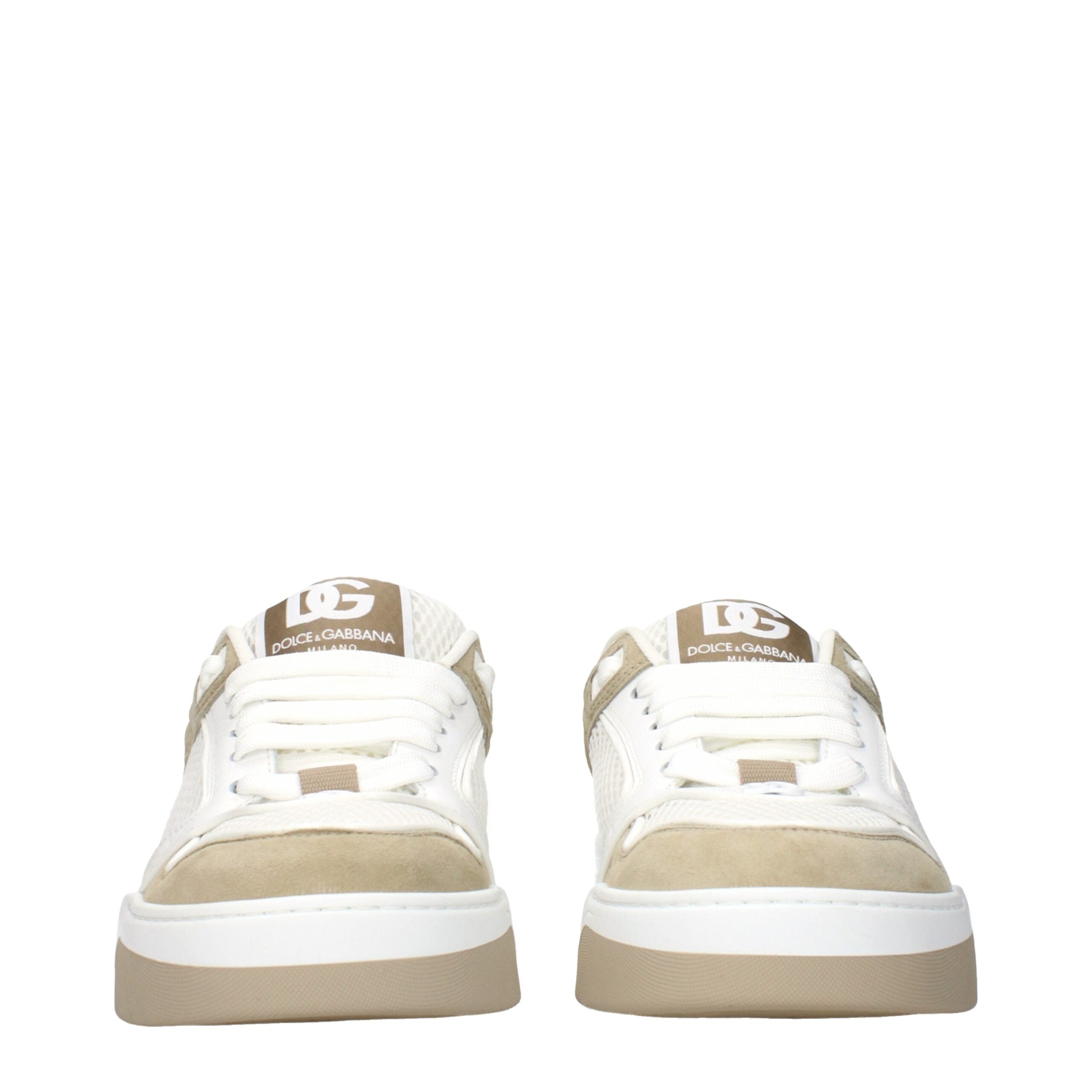 Blue Fabric Low Top Sneakers
