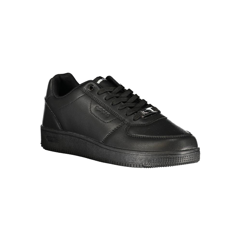 Black Polyurethane Men's Sneaker
