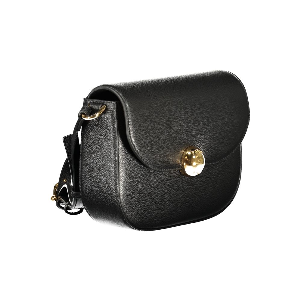 Black Leather Women Crossbody