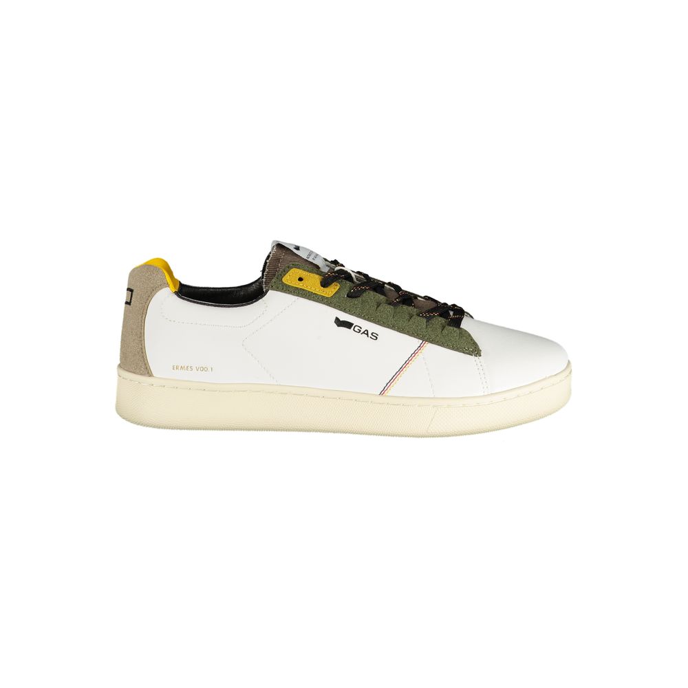 White Polyester Men Sneaker
