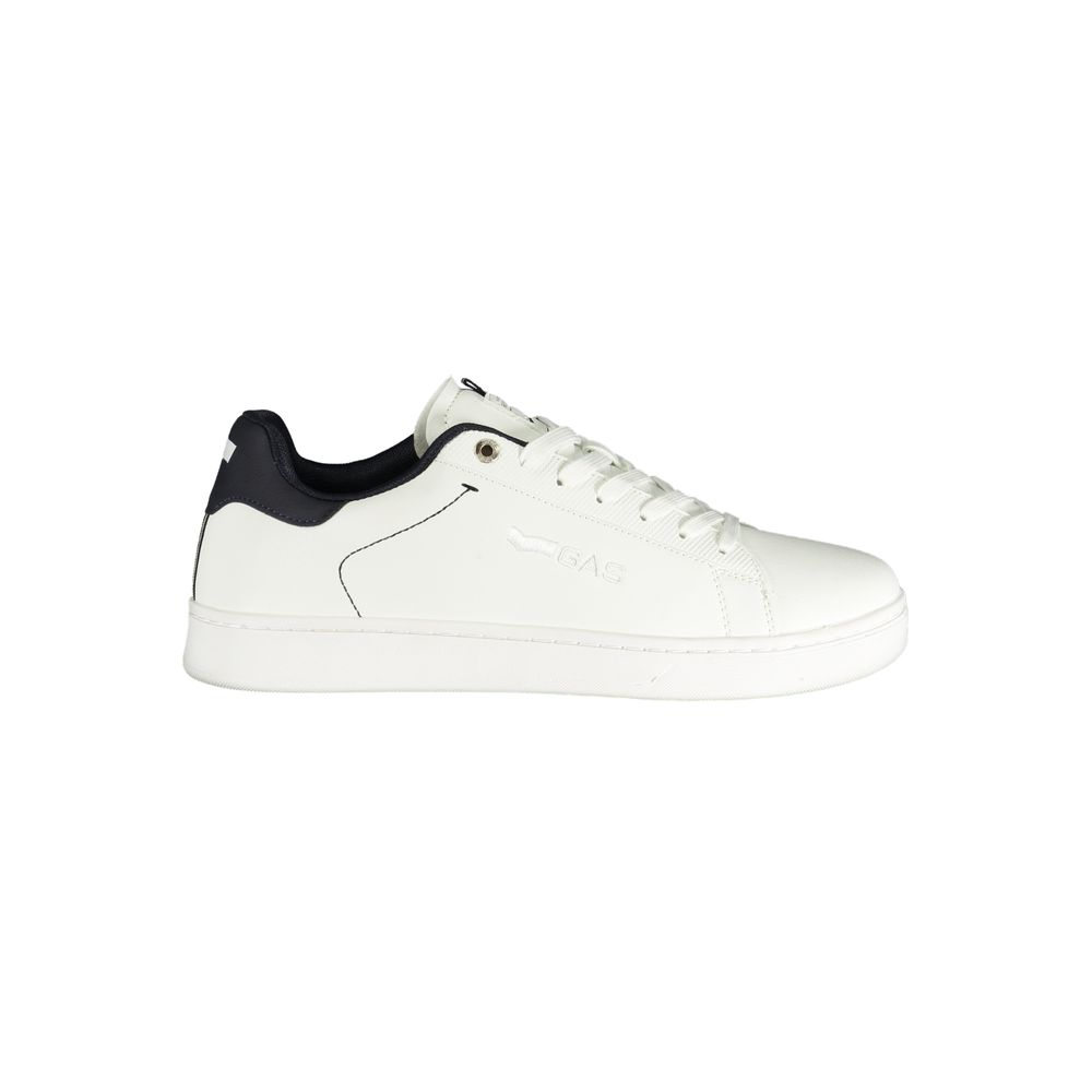 White Polyurethane Men's Sneaker
