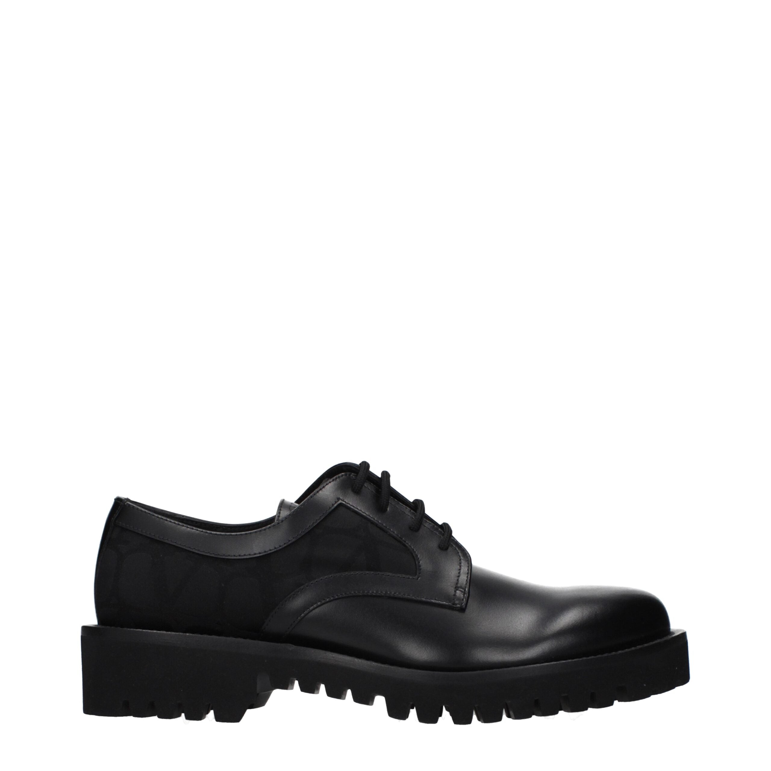 Black Leather Oxfords And Derbies