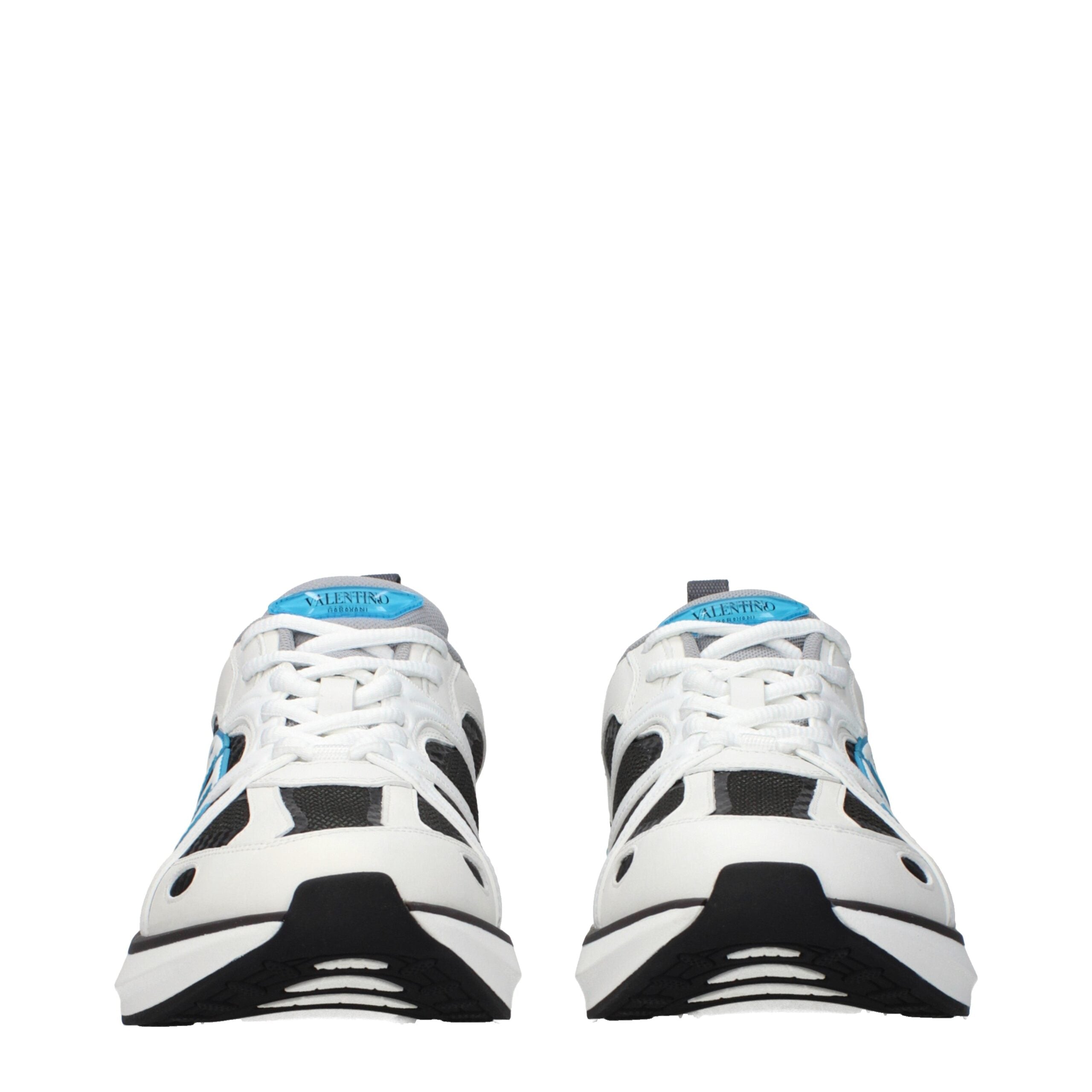 Blue Fabric Athletic Sneakers