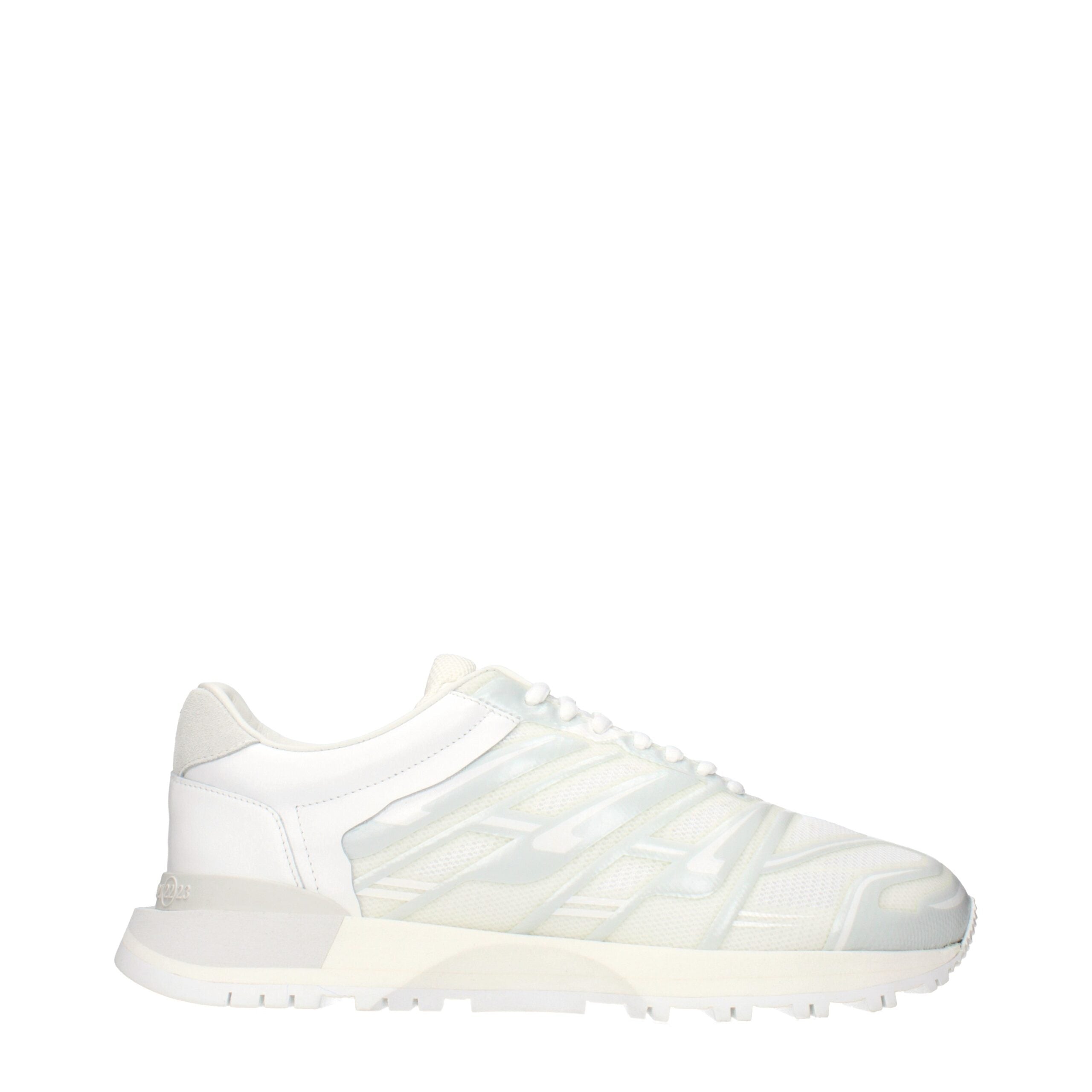 Blue Fabric Athletic Sneakers
