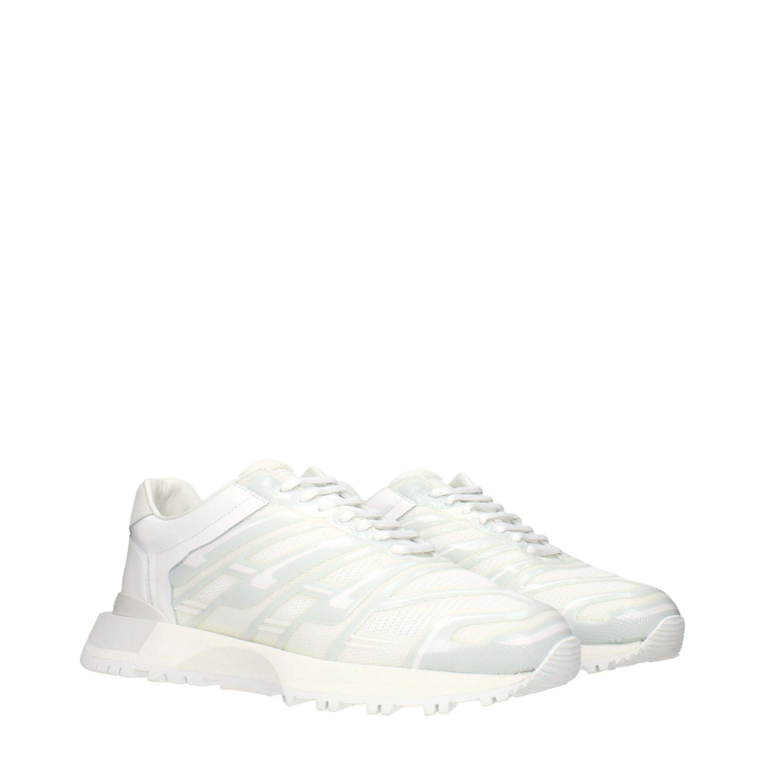 Blue Fabric Athletic Sneakers