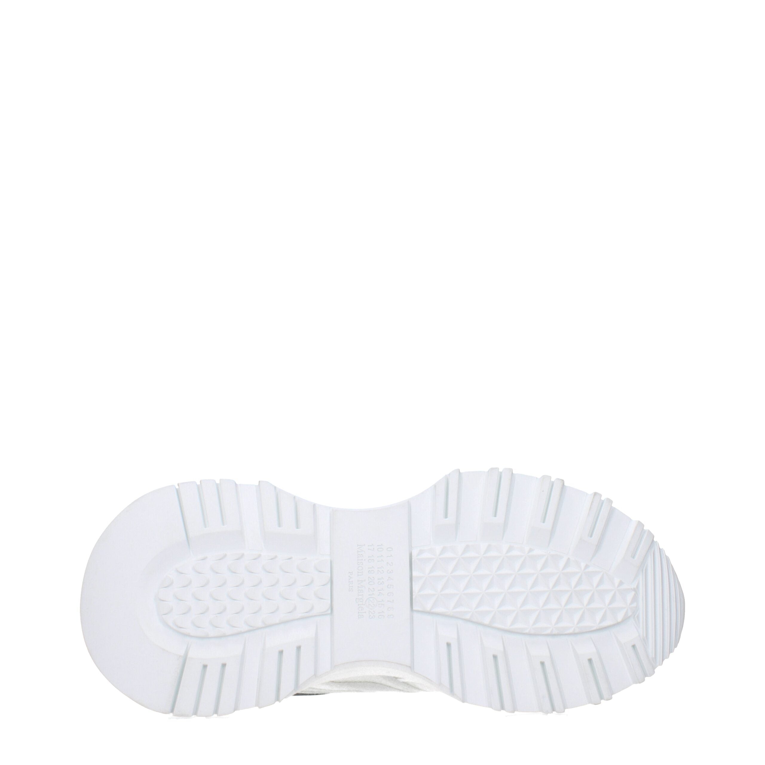 White Fabric Athletic Sneakers