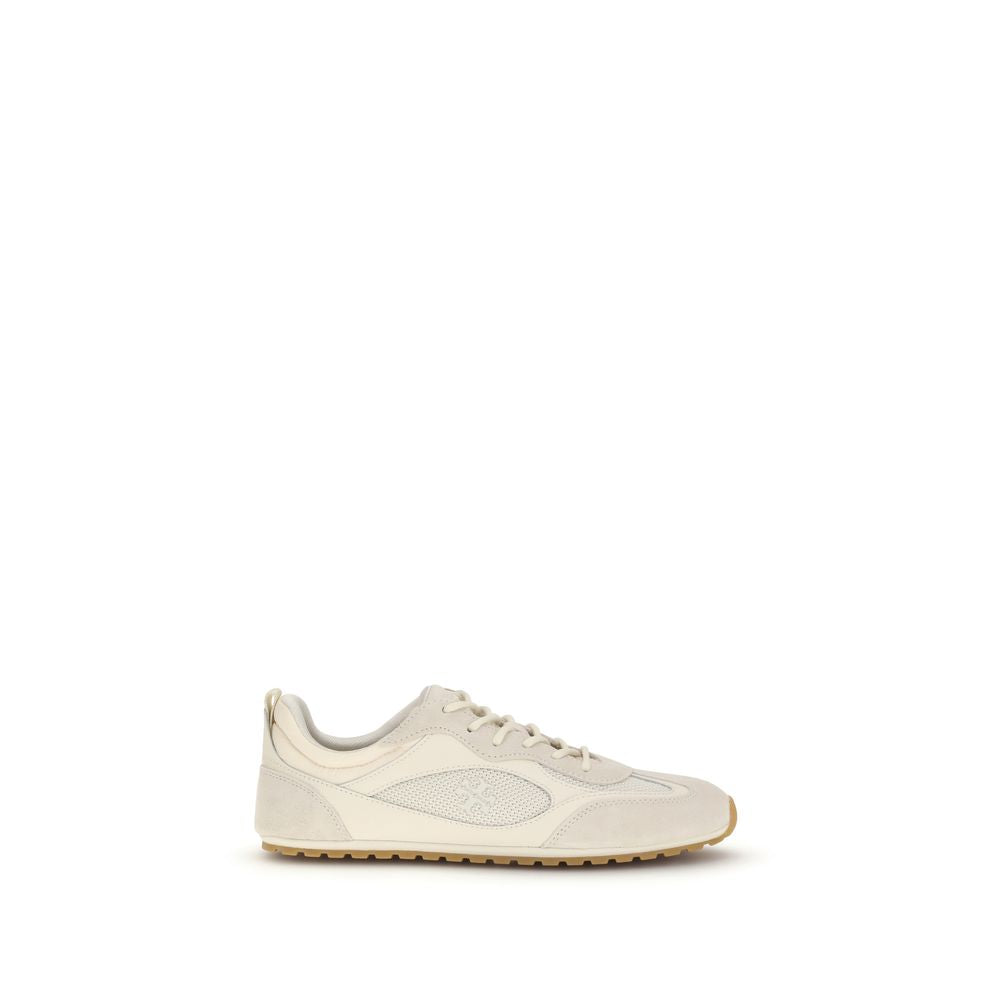 Beige Polyester Sneakers