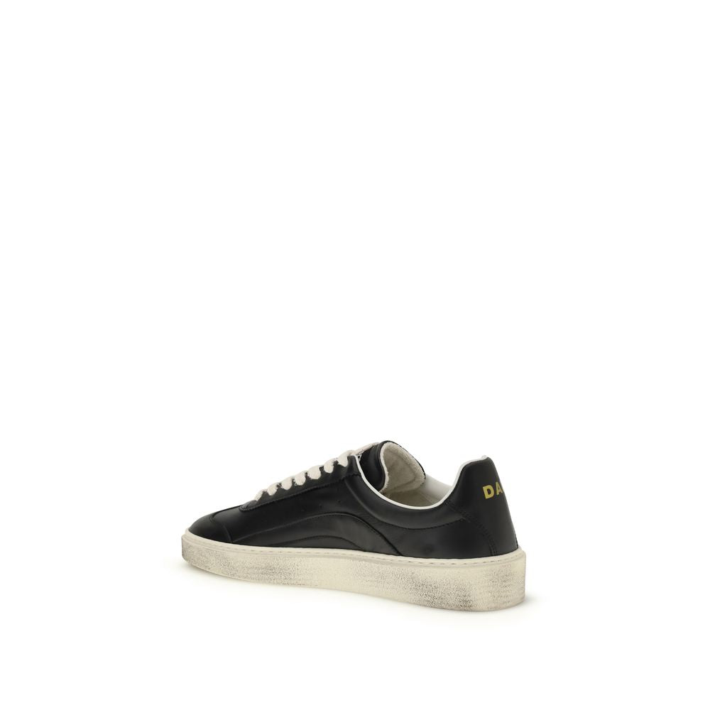 Black Calf Leather Bos Taurus Low Top Sneakers