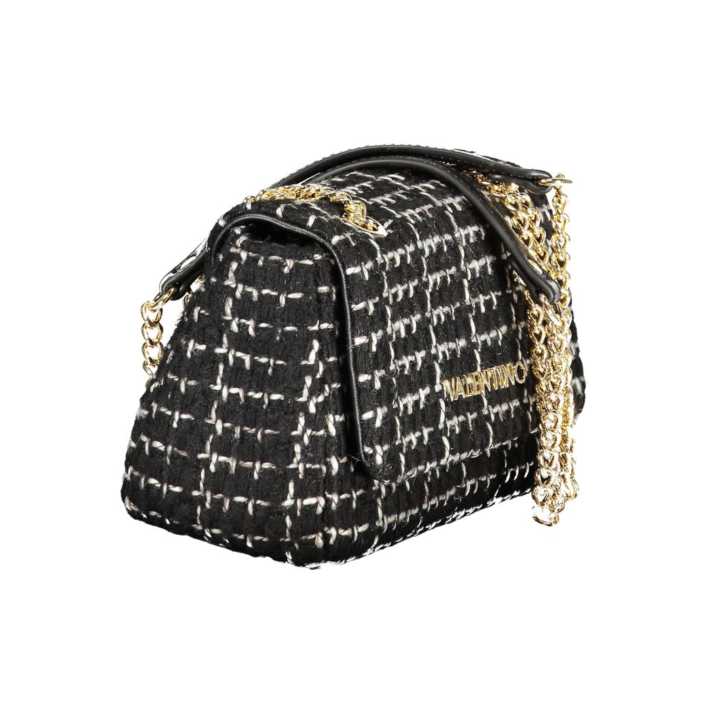 Black Polyurethane Women Handbag
