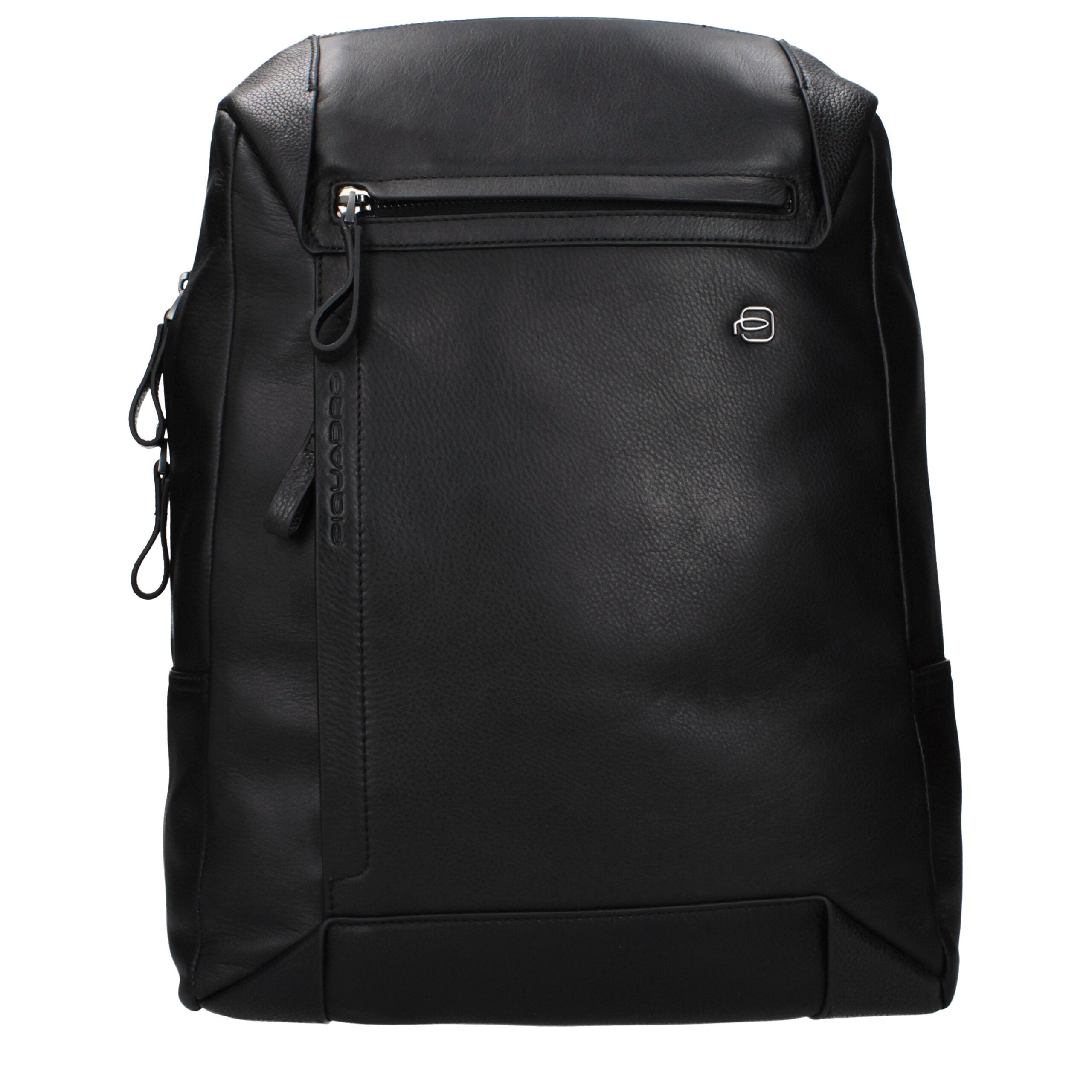 Black Leather Backpack
