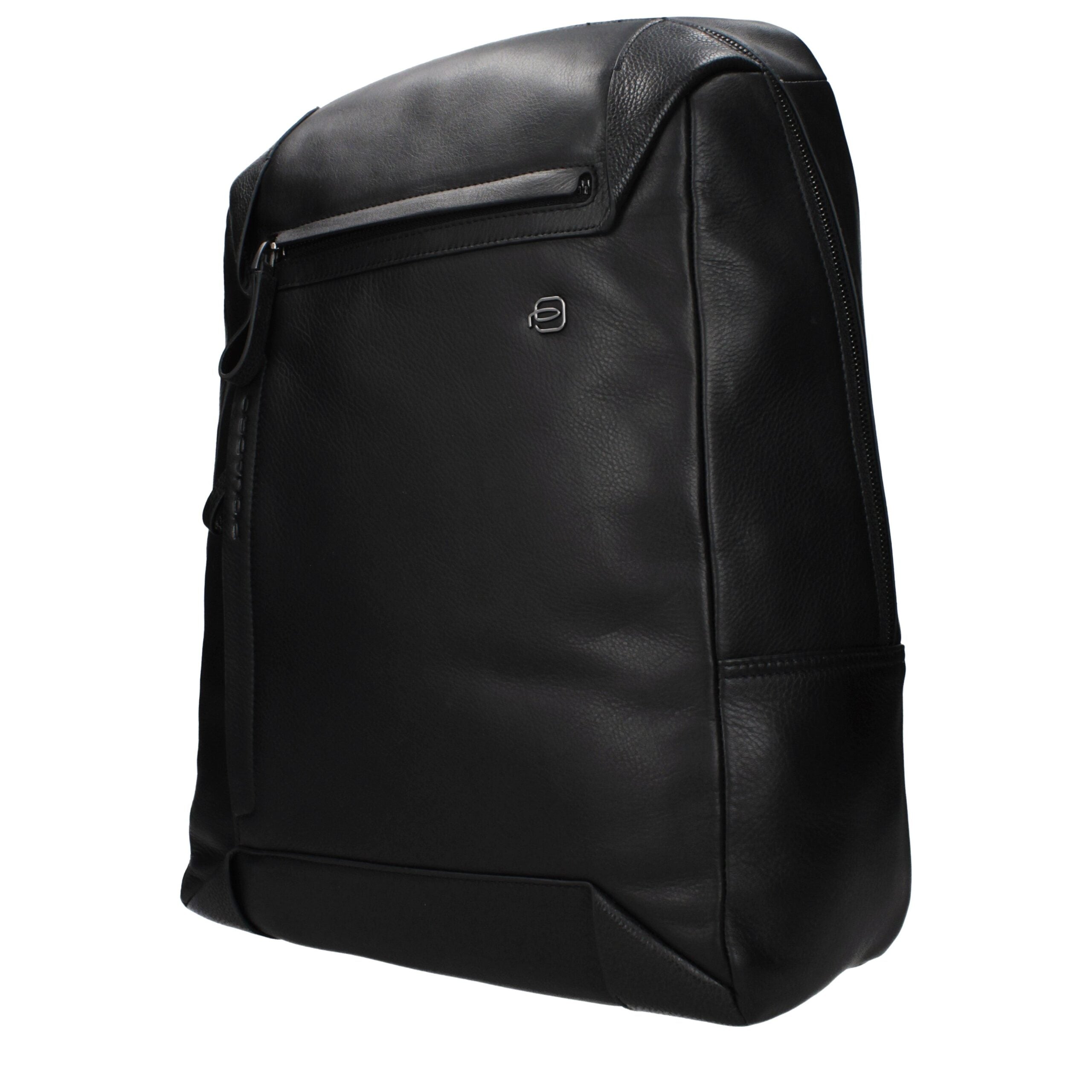 Black Leather Backpack