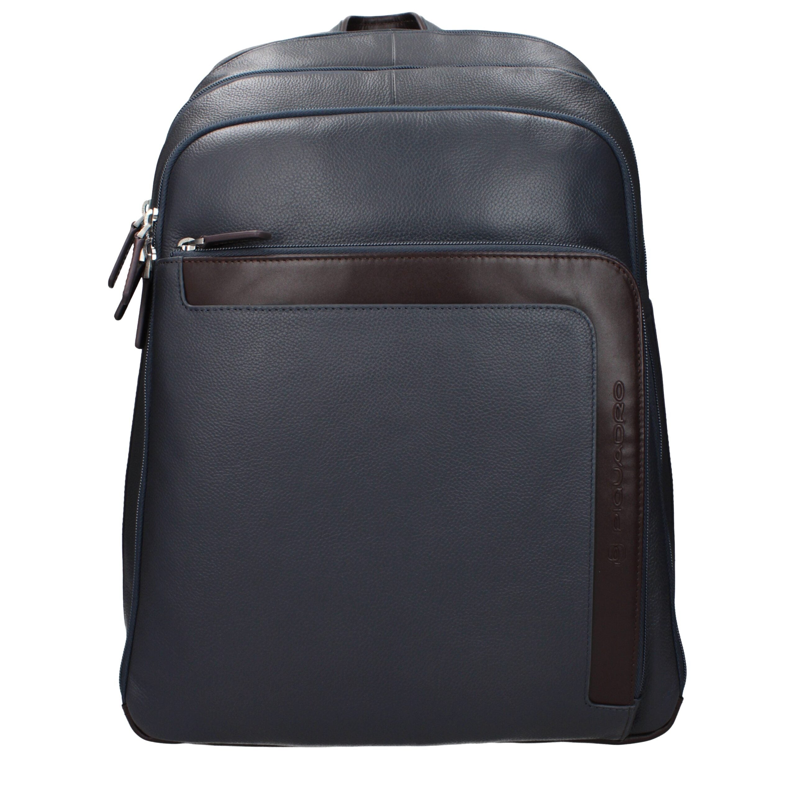 Gray Leather Backpack