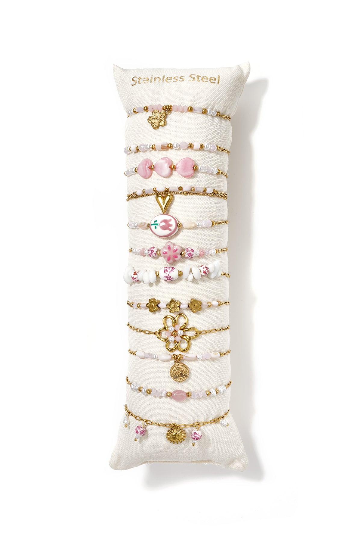 14K Gold Plated Ceramics Bracelets Sets Flower Casual Daily Romantic Series Women's jewelry