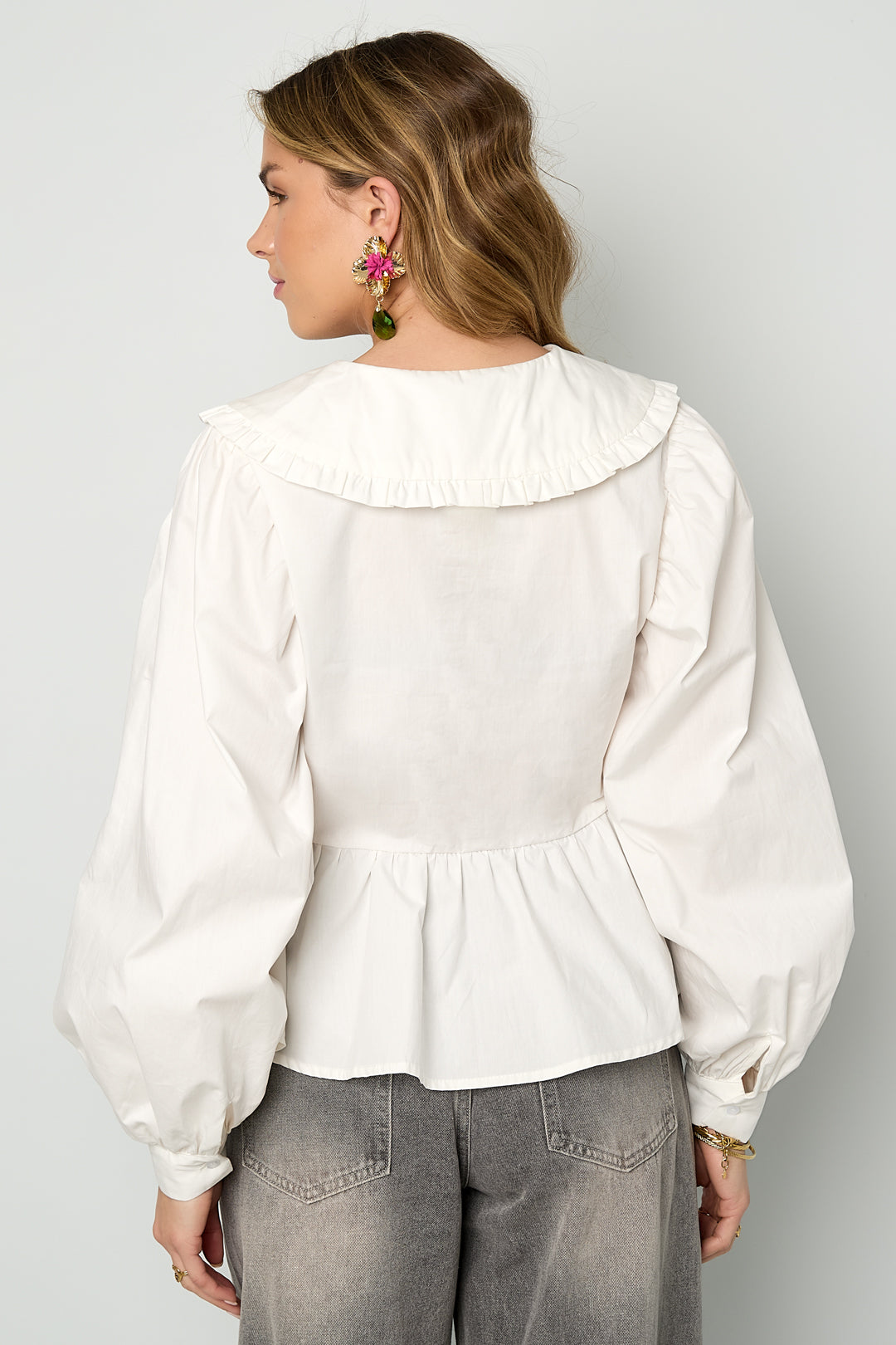 Cotton Blouses & Shirts Solid color Casual Spring/Summer Clothes
