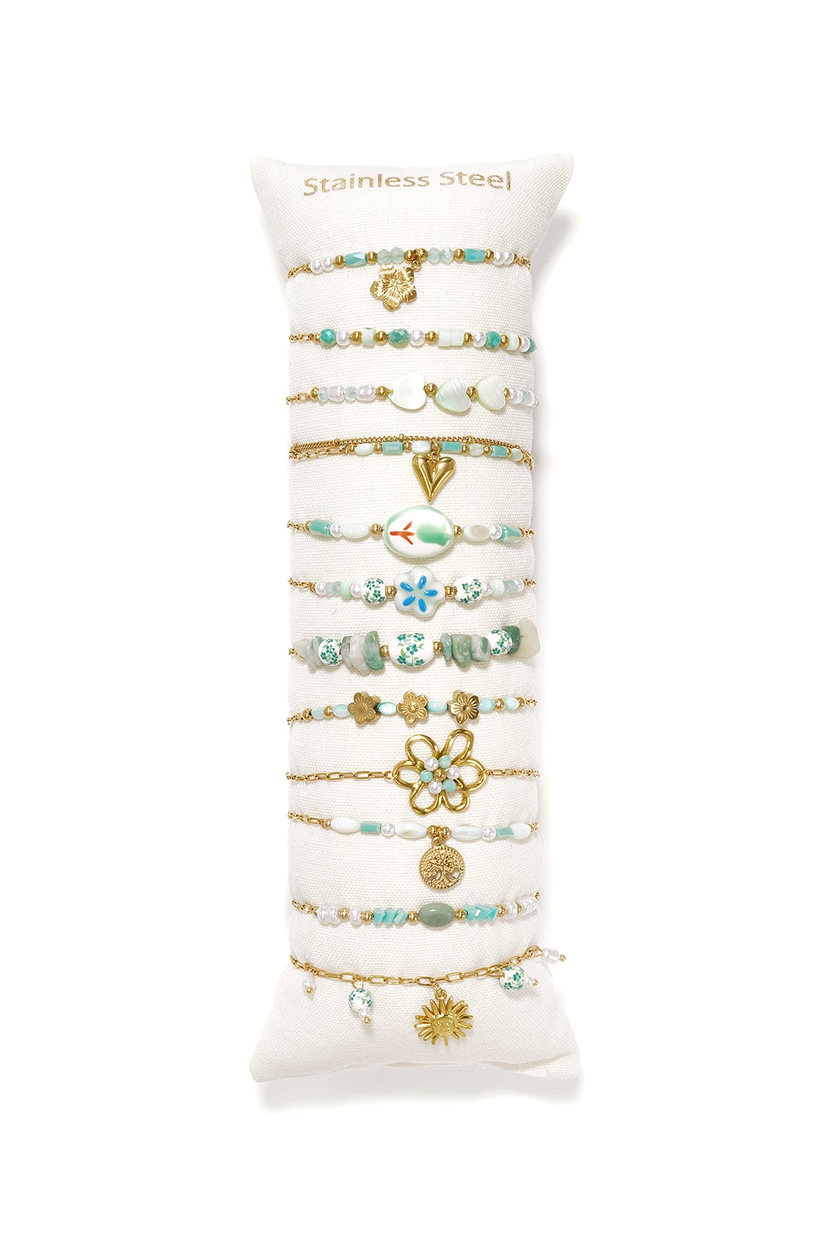 14K Gold Plated Ceramics Bracelets Sets Flower Casual Daily Romantic Series Women's jewelry