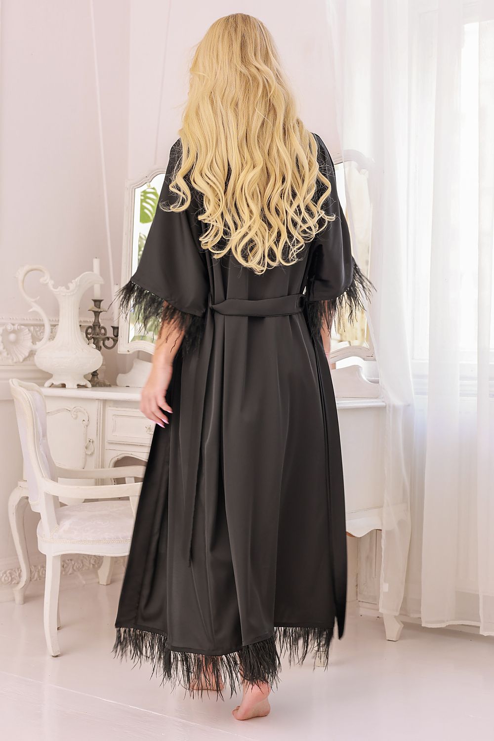 Long bathrobe model 218886 Kalimo