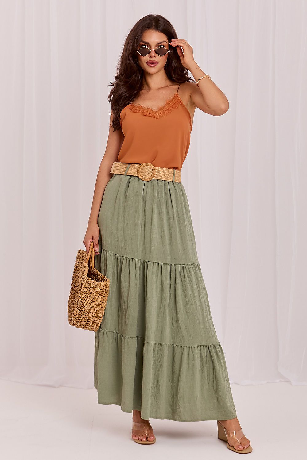 Long skirt model 229813 Italy Moda