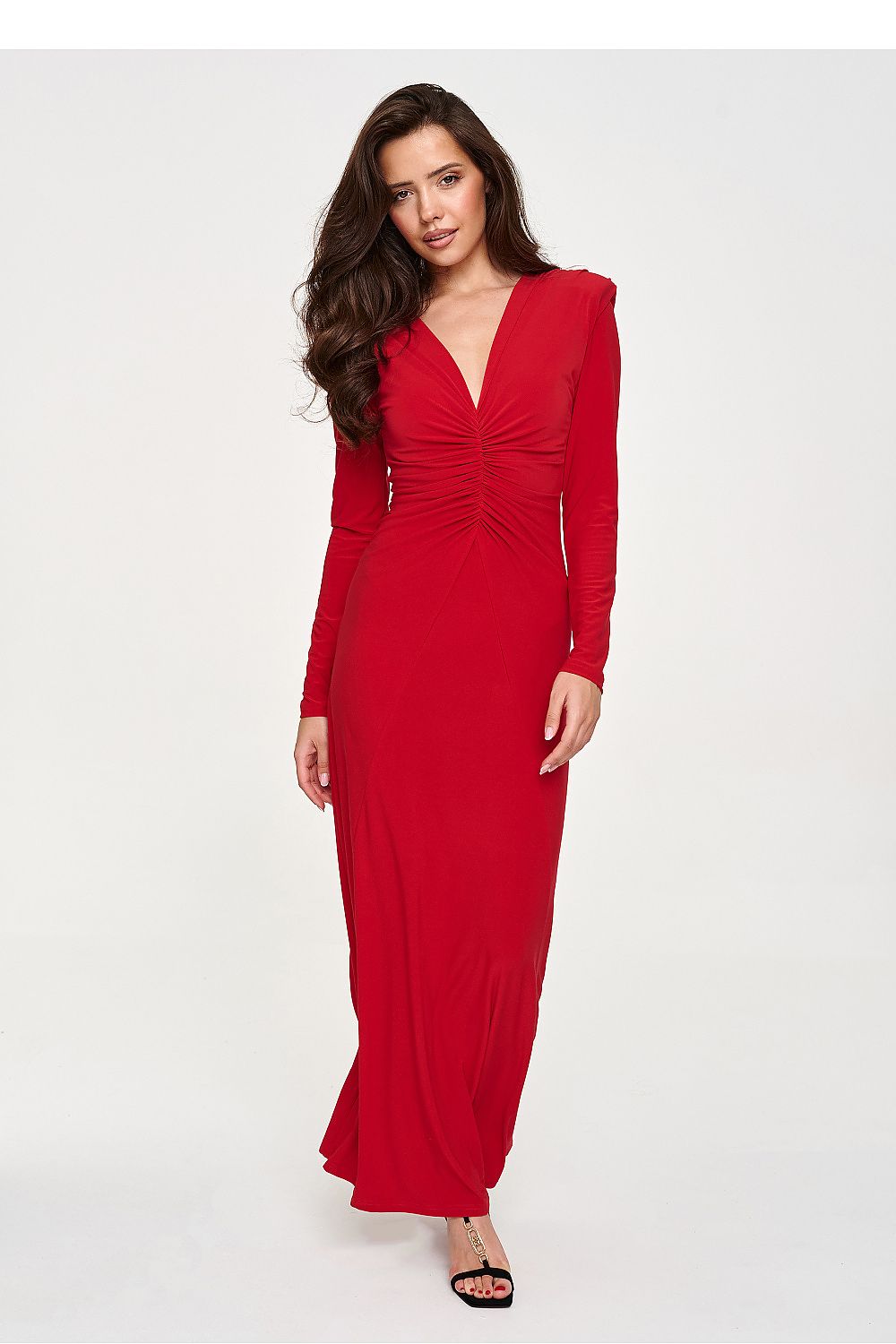 Long dress model 232508 Makadamia