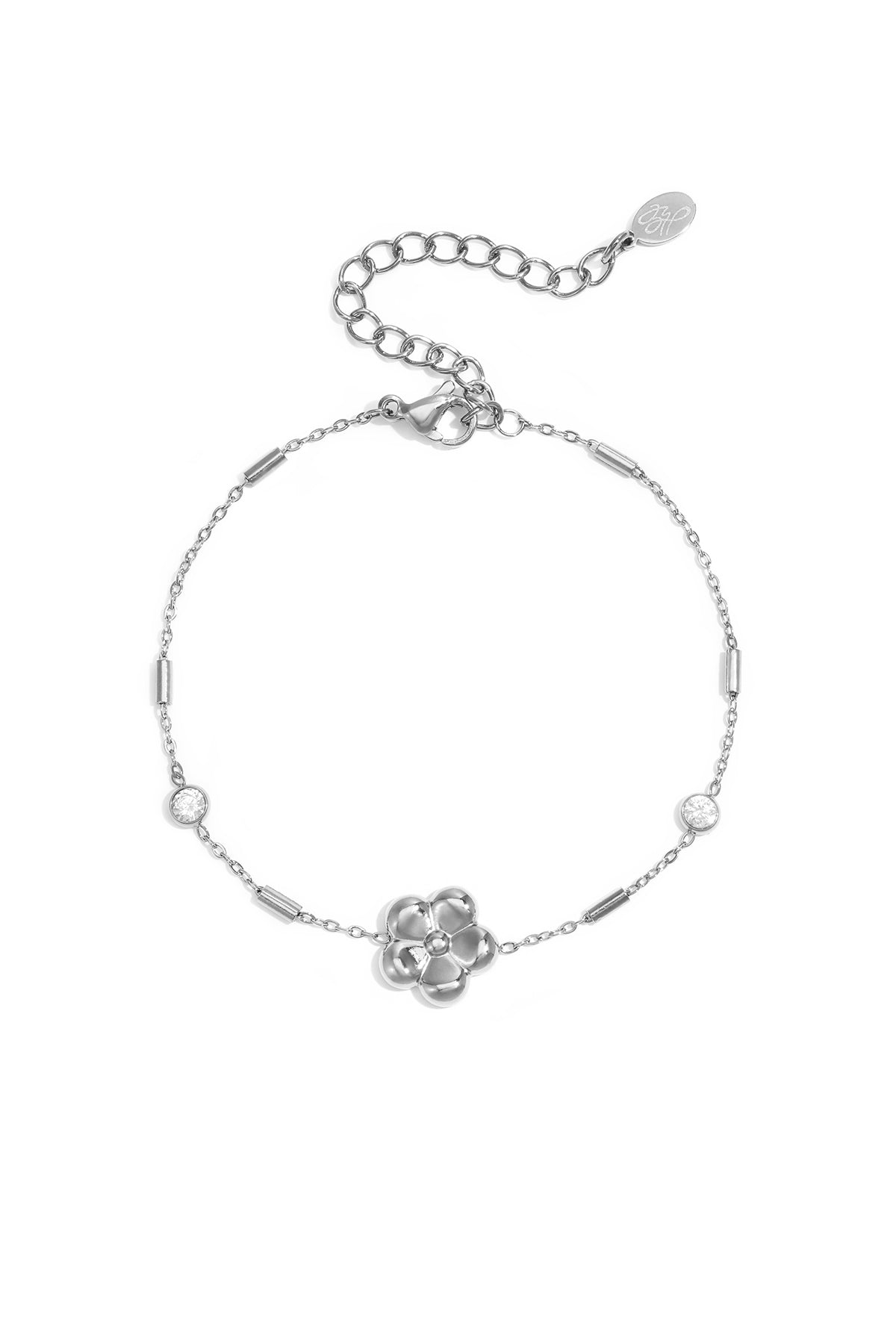 Stainless Steel Charm Bracelets Flower Simple Daily Simple Series Women's jewelry
