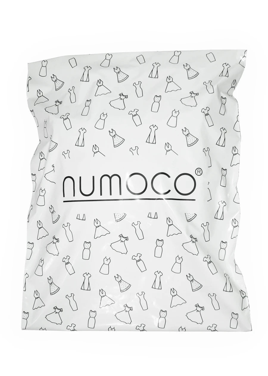 Large foil transport bag – White Gloss + Black Numoco Logo