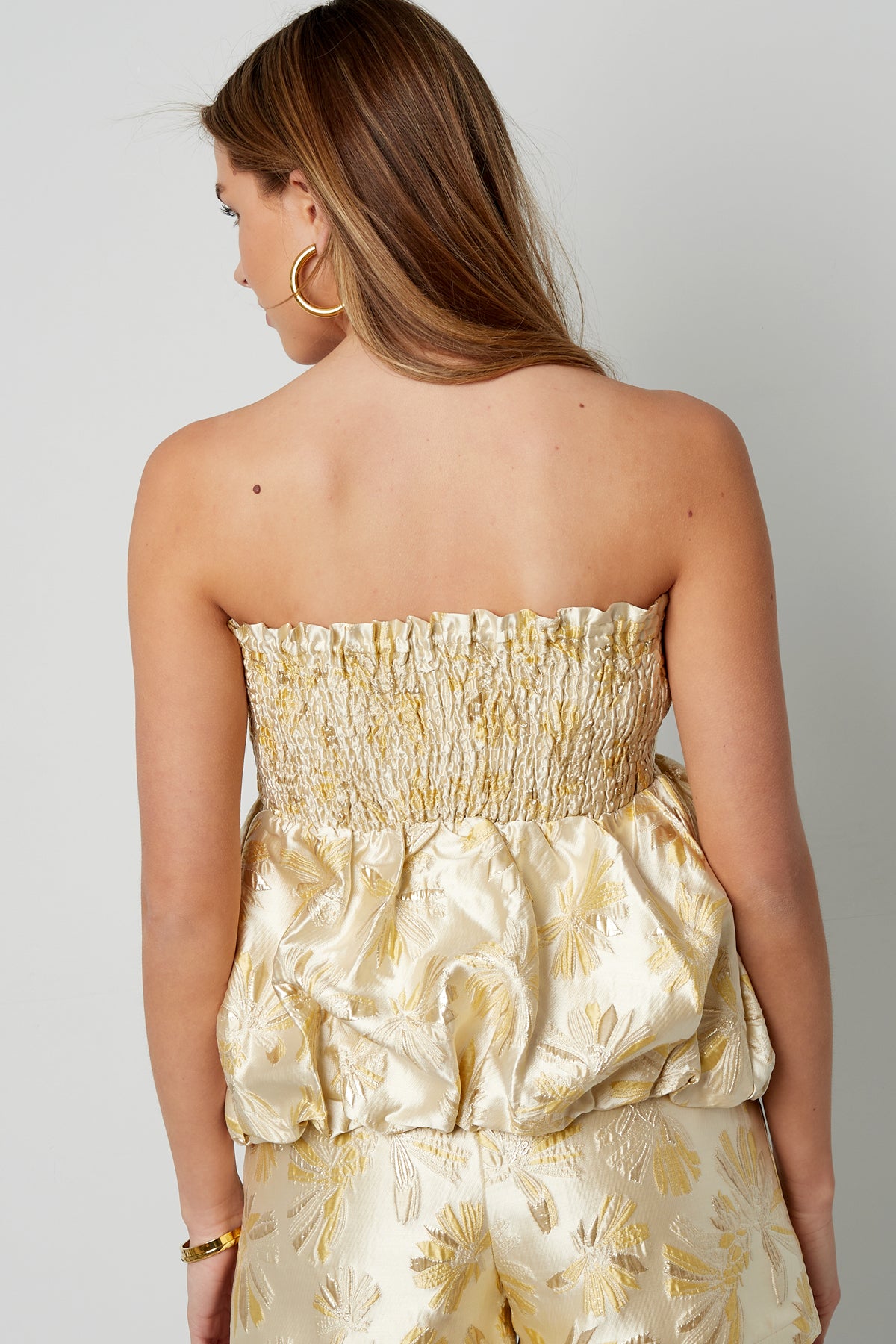 Silk Blend Sleeveless Top Peplum Spring/Summer