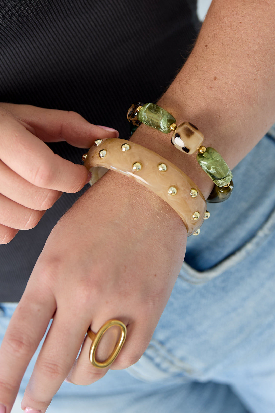 Acrylic Beaded Bracelets Irregular Shape Simple Daily Simple Series Women's jewelry