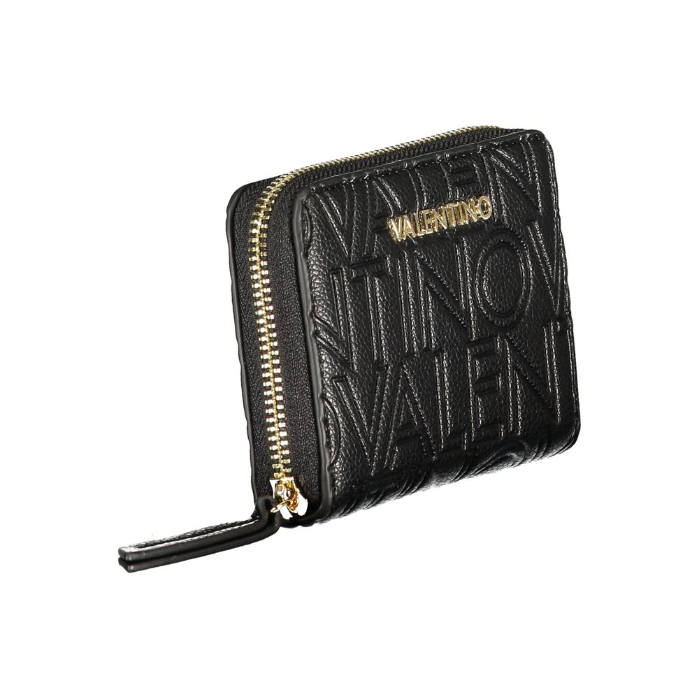 Black Polyurethane Women Wallet
