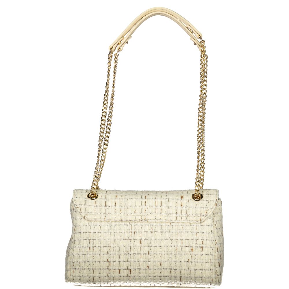 Bianco Polyurethane Women Shoulder Bag
