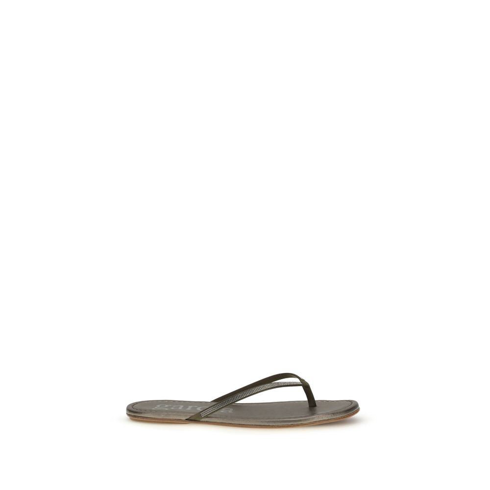 Bicolor Crystals Sandals