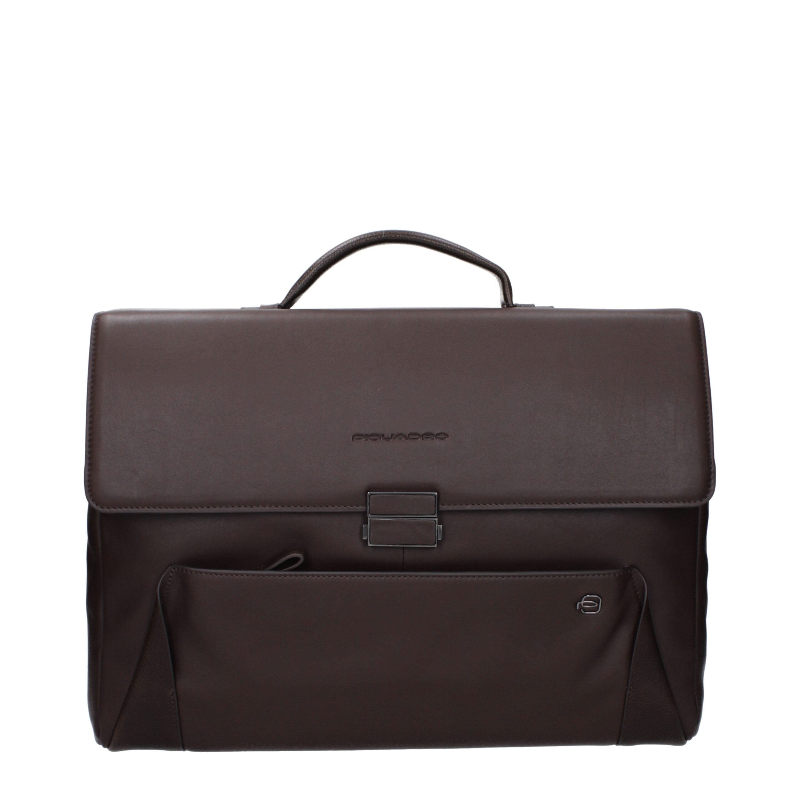 Brown Leather Business And Laptop Bag
