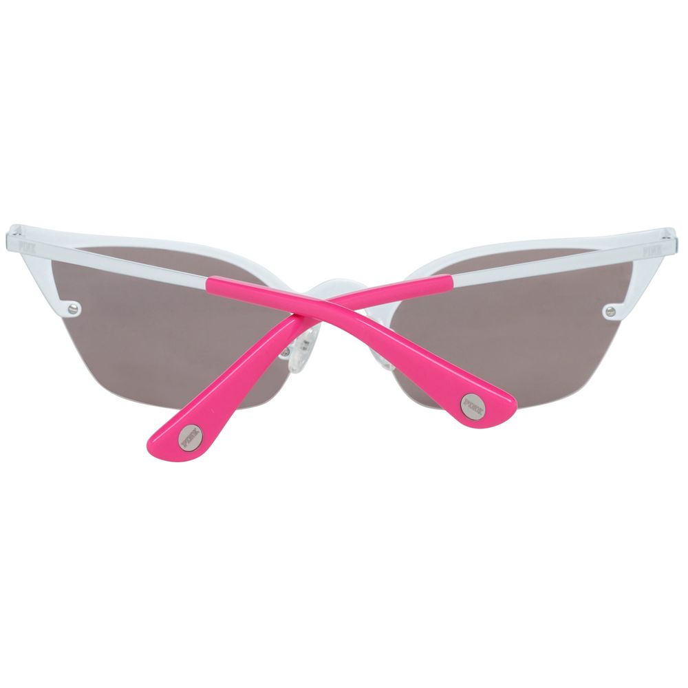 Bílé kovové sluneční brýle