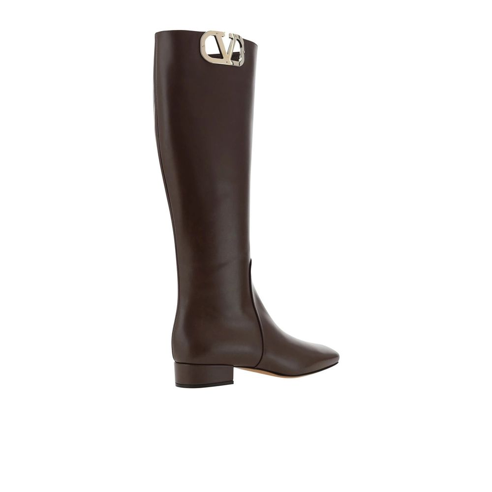 Brown Calfskin Boots