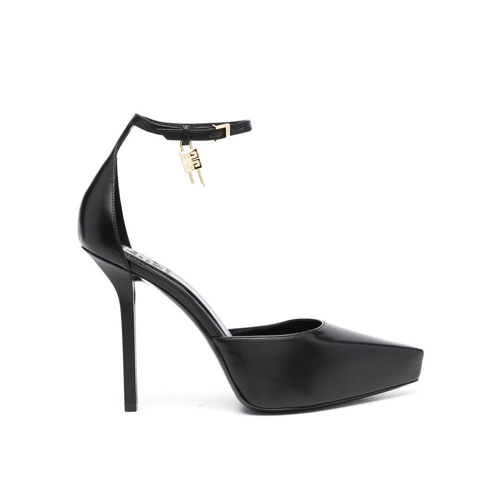 Black Calfskin High Heel Pumps