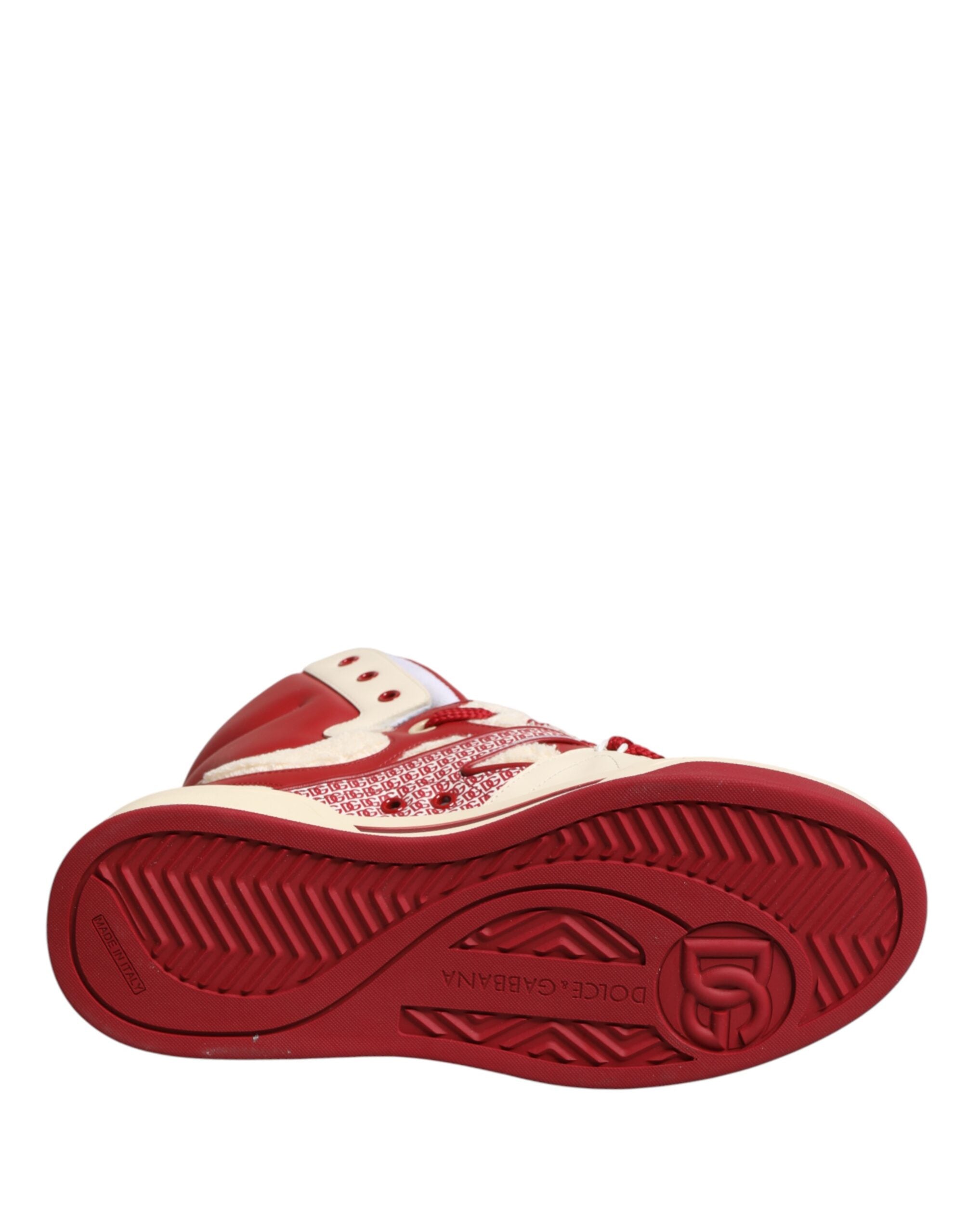 White Red Custom 2.Zero High Top Men Sneakers Shoes