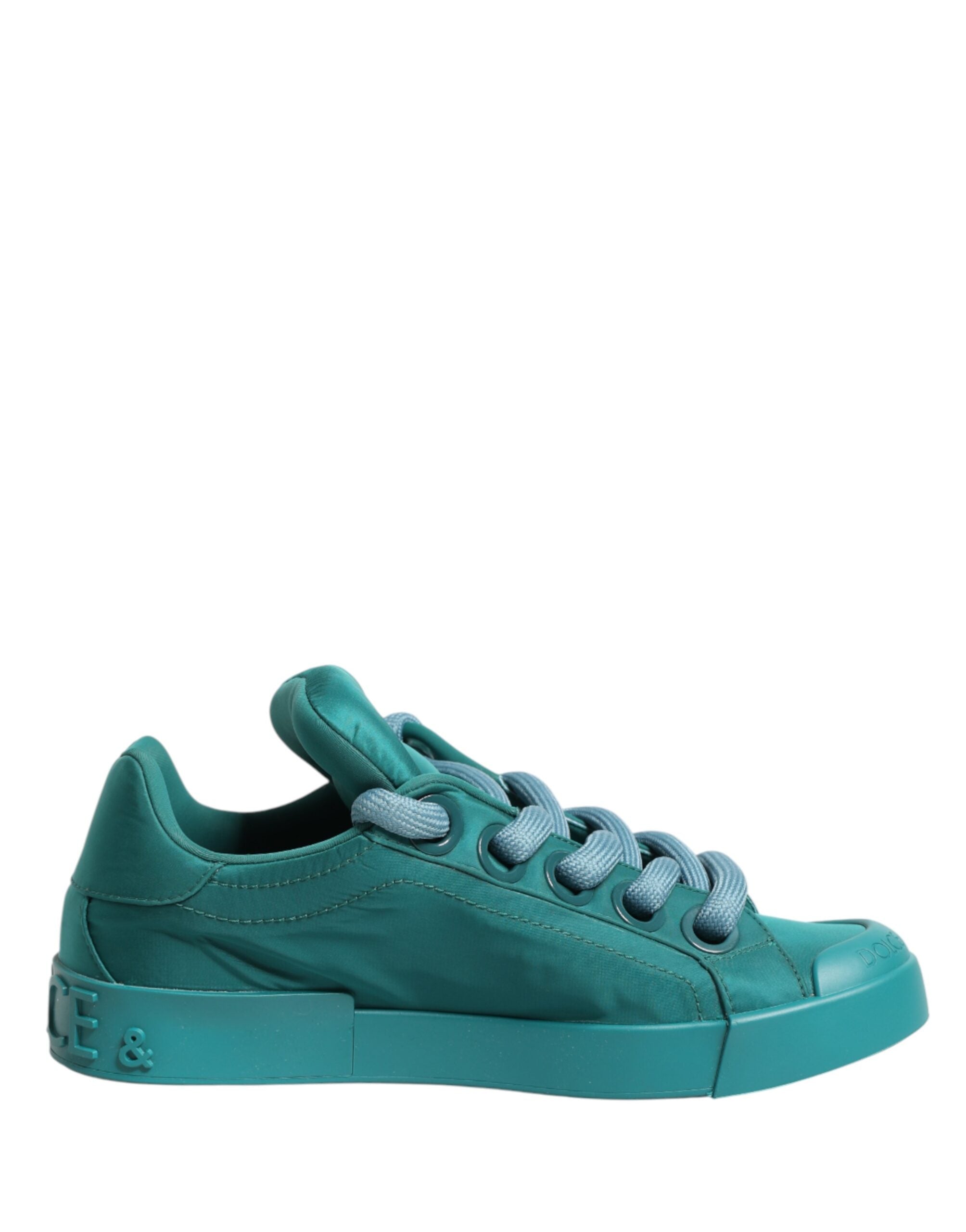 Teal Portofino Men Low Top Sneakers Shoes