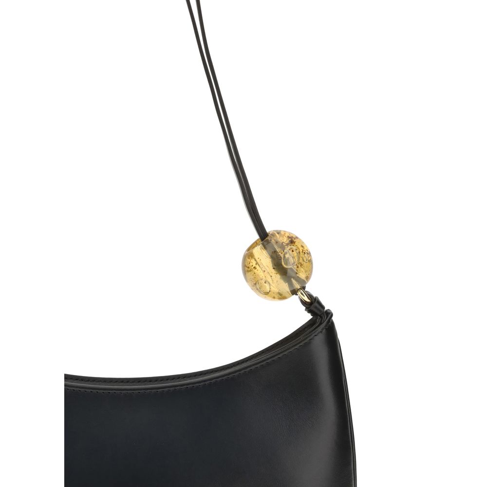 Black Calf Leather Bos Taurus Shoulder Bag