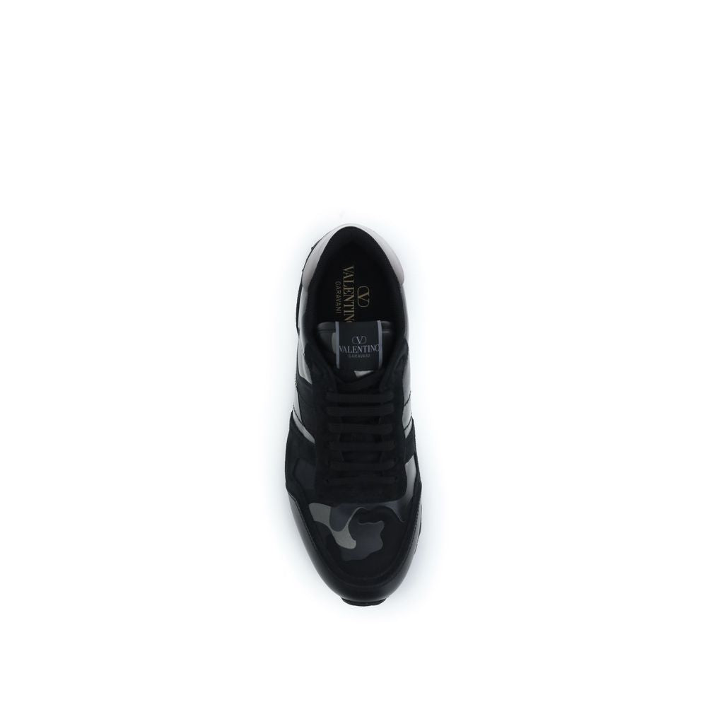 Black Calf Leather Bos Taurus Athletic Sneakers