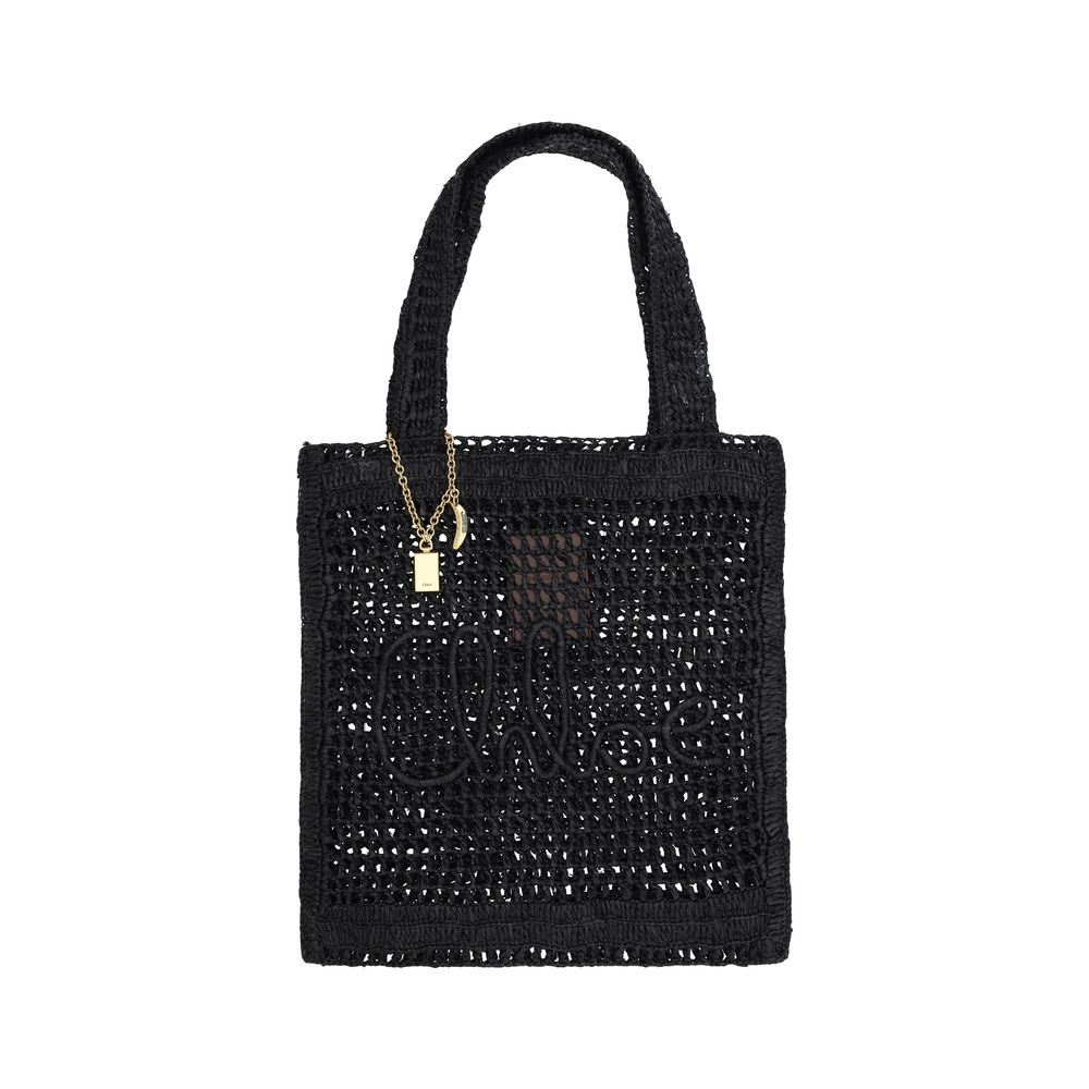 Black Raffia Raffia Bag
