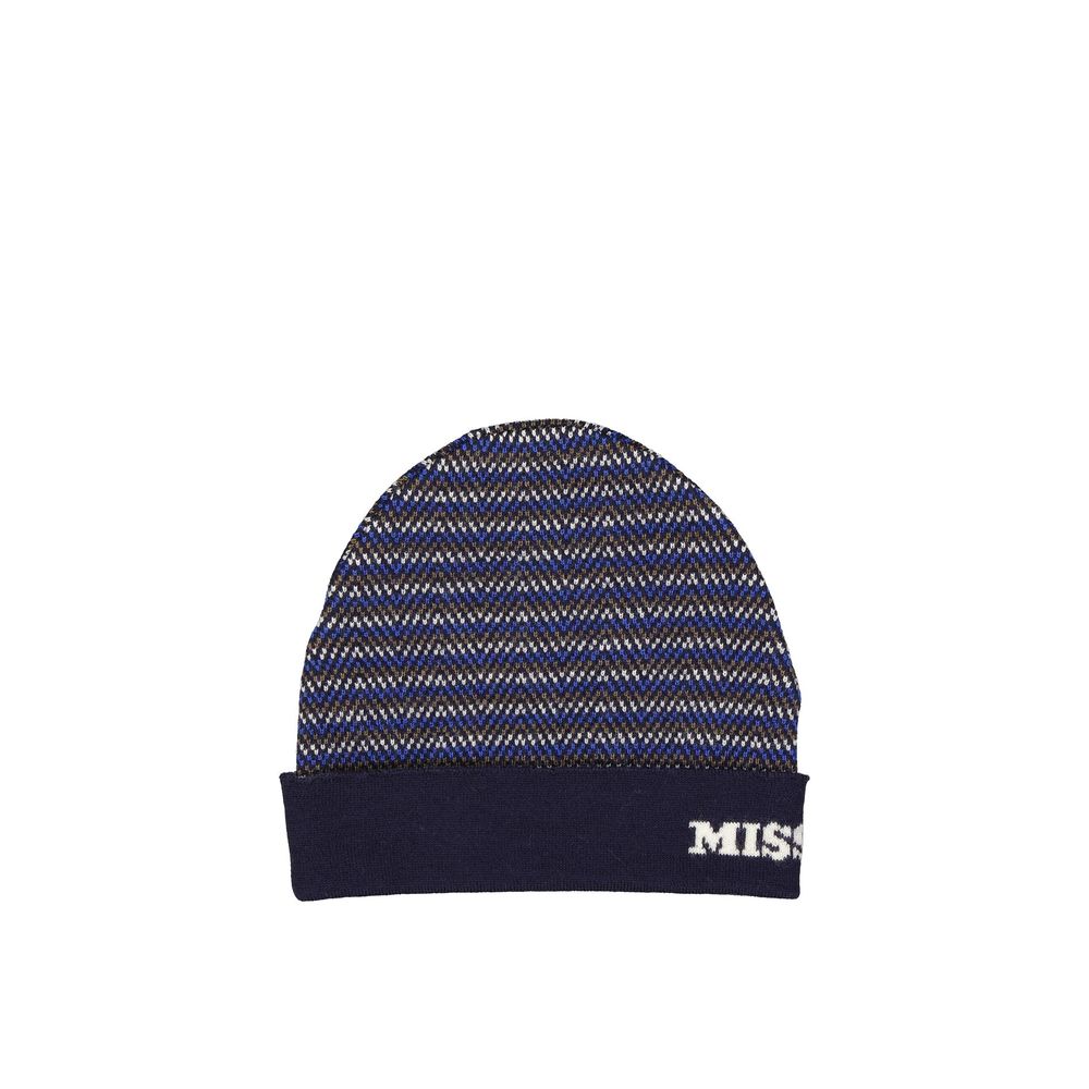 Blue Wool Beanie
