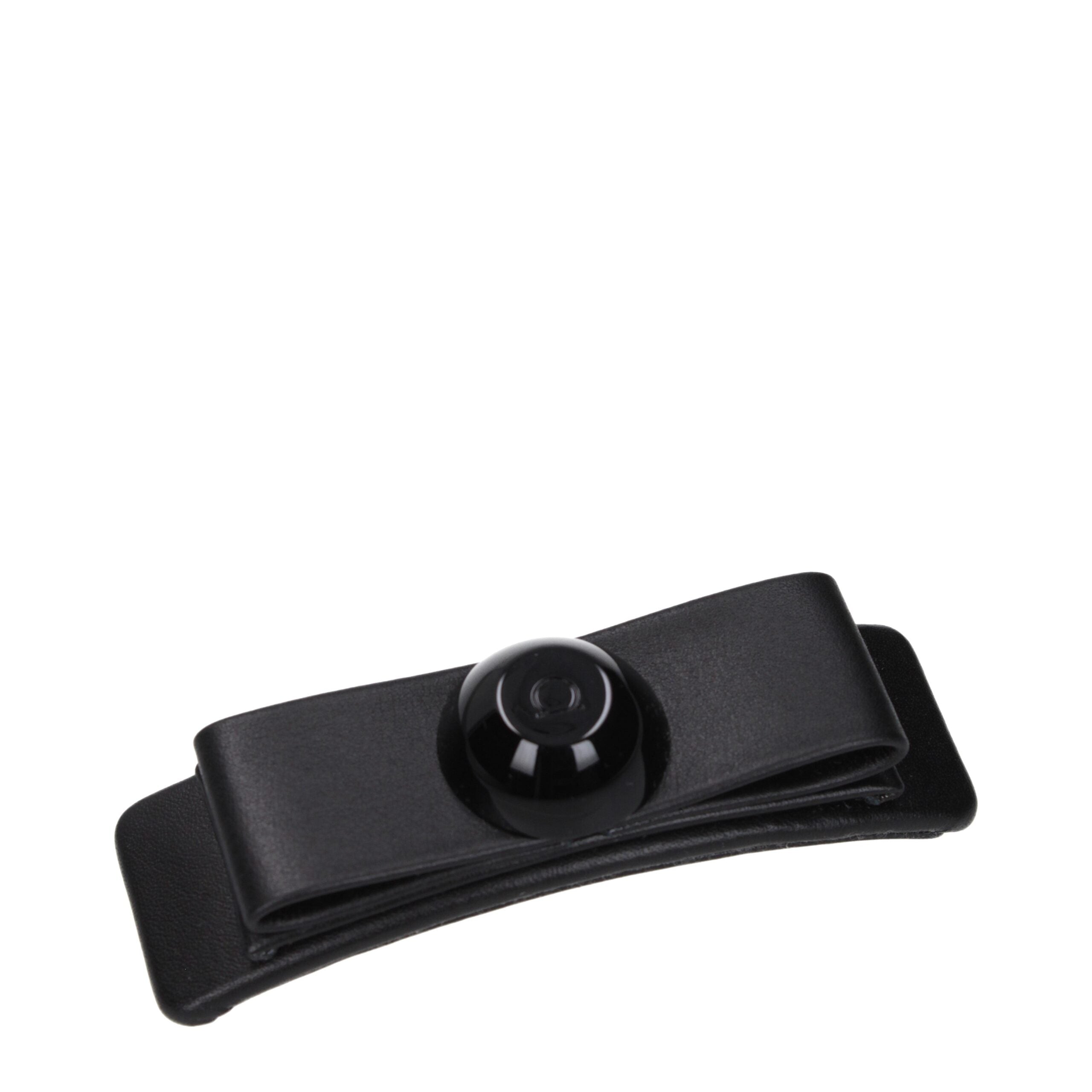 Black Leather Hair Clip