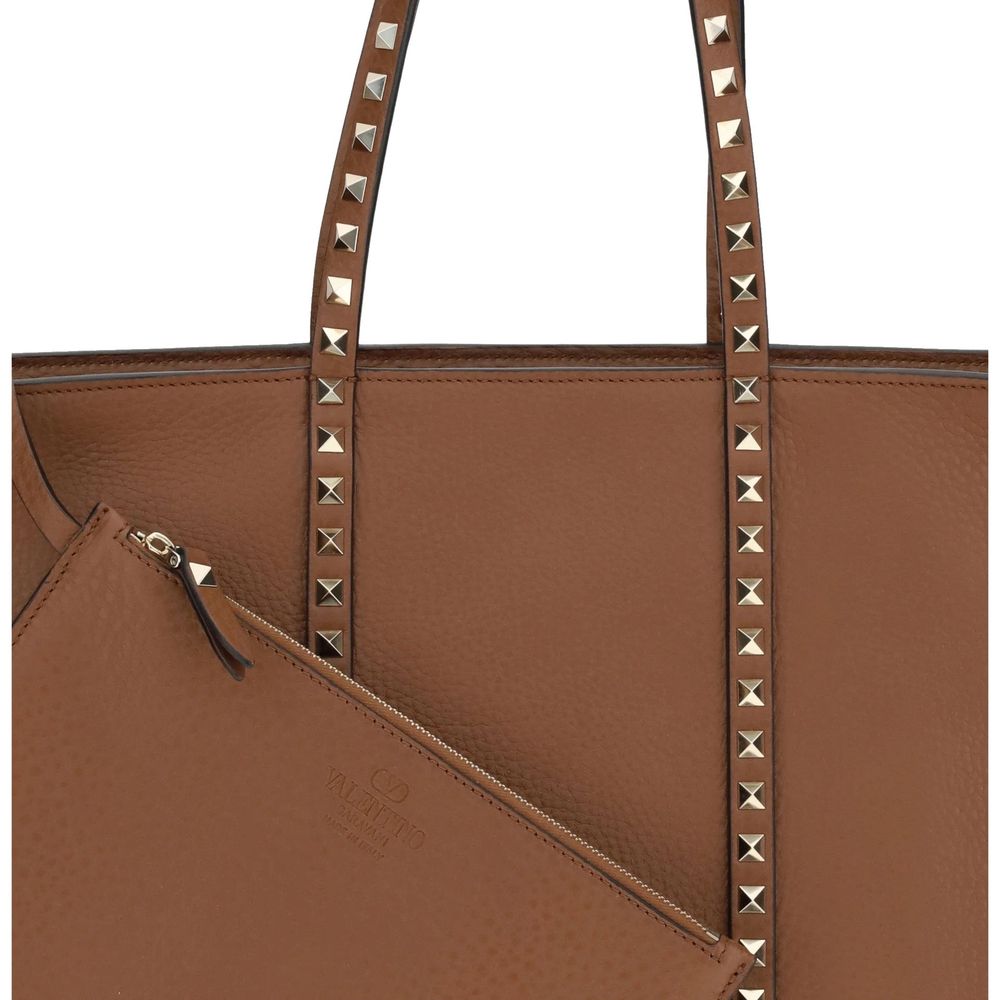Brown Calfskin Tote Bag