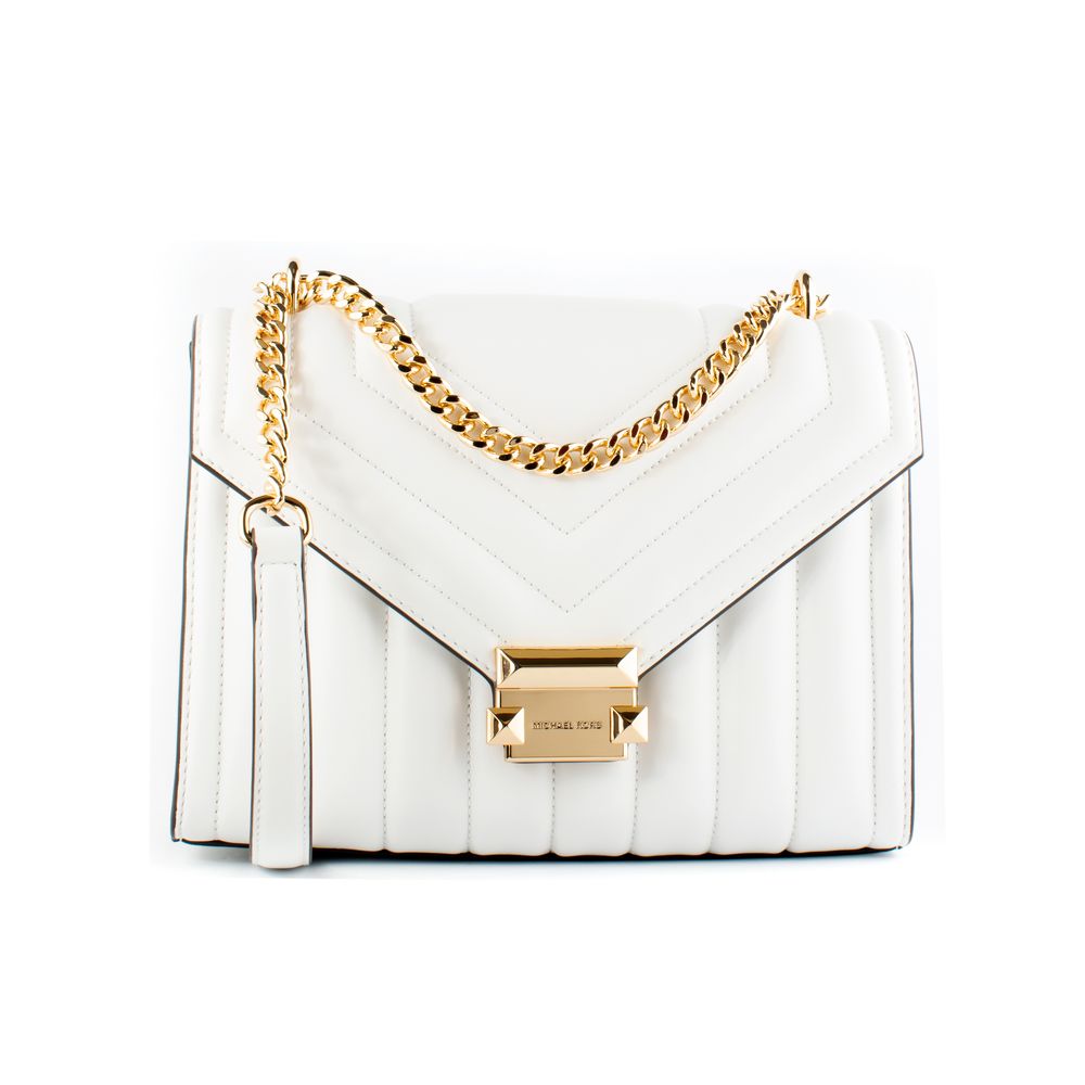 White Leather Shoulder Bag