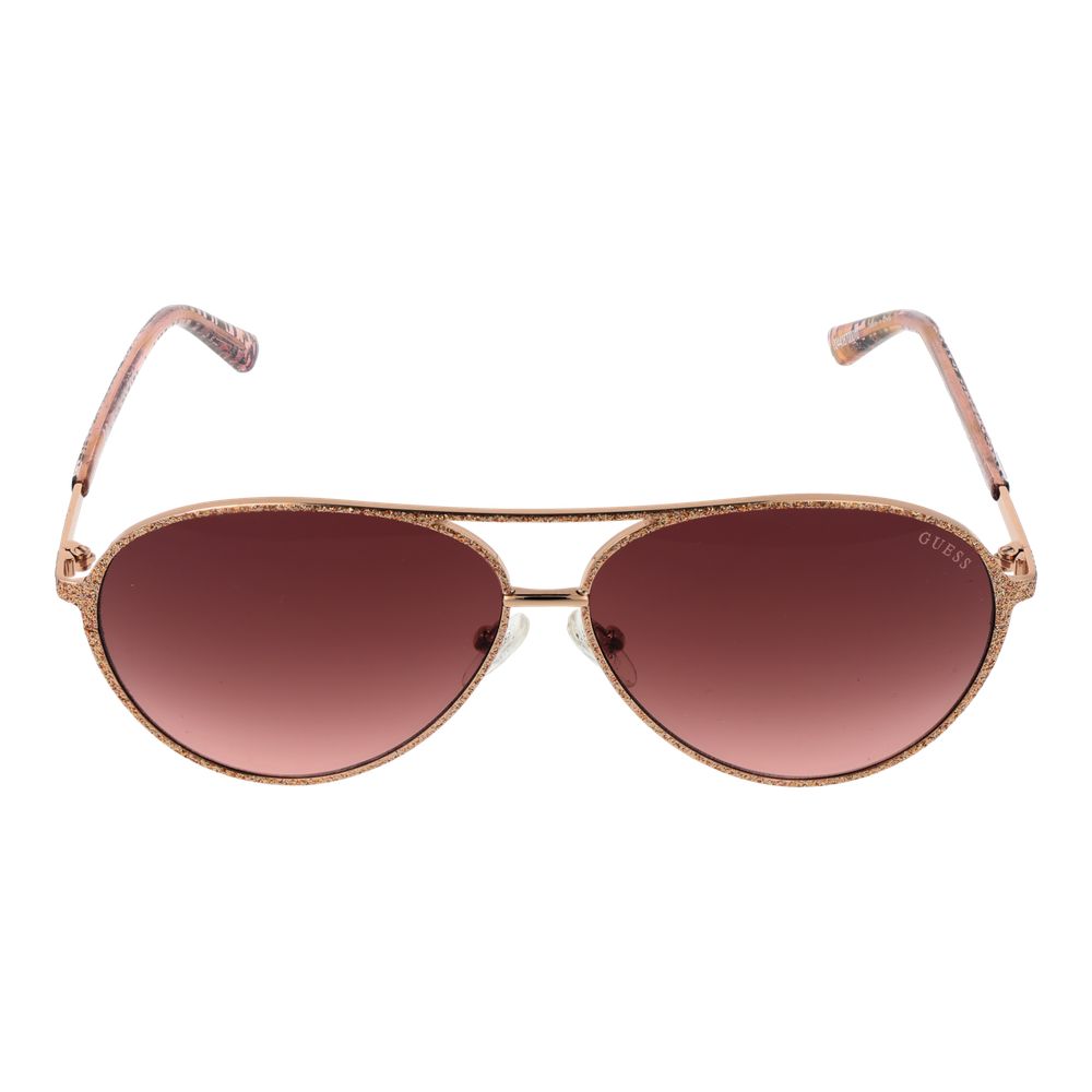 Rose Gold Metal Sunglasses