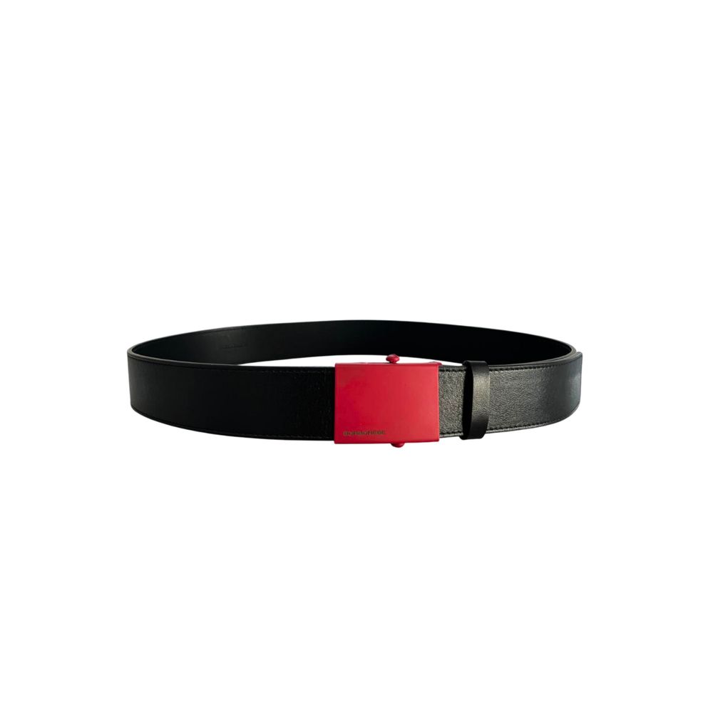 Black Leather Men Belt