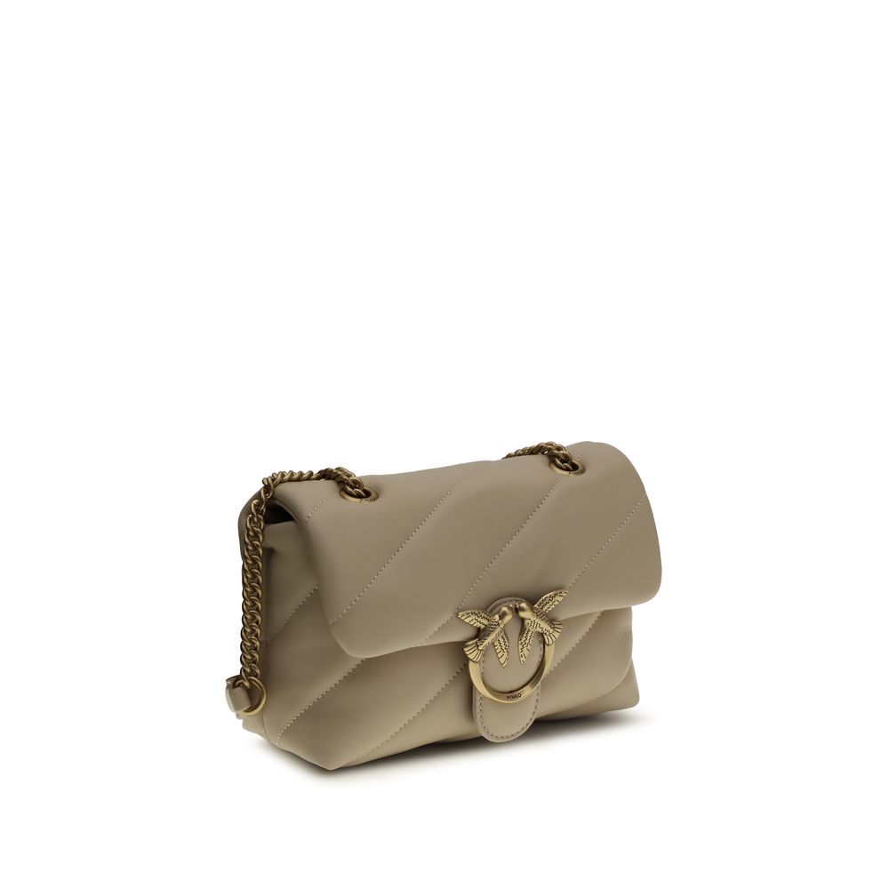 Beige Calf Leather Bos Taurus Shoulder Bag