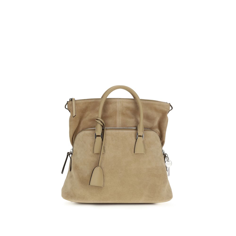 Beige Calf Leather Bos Taurus Shoulder Bag