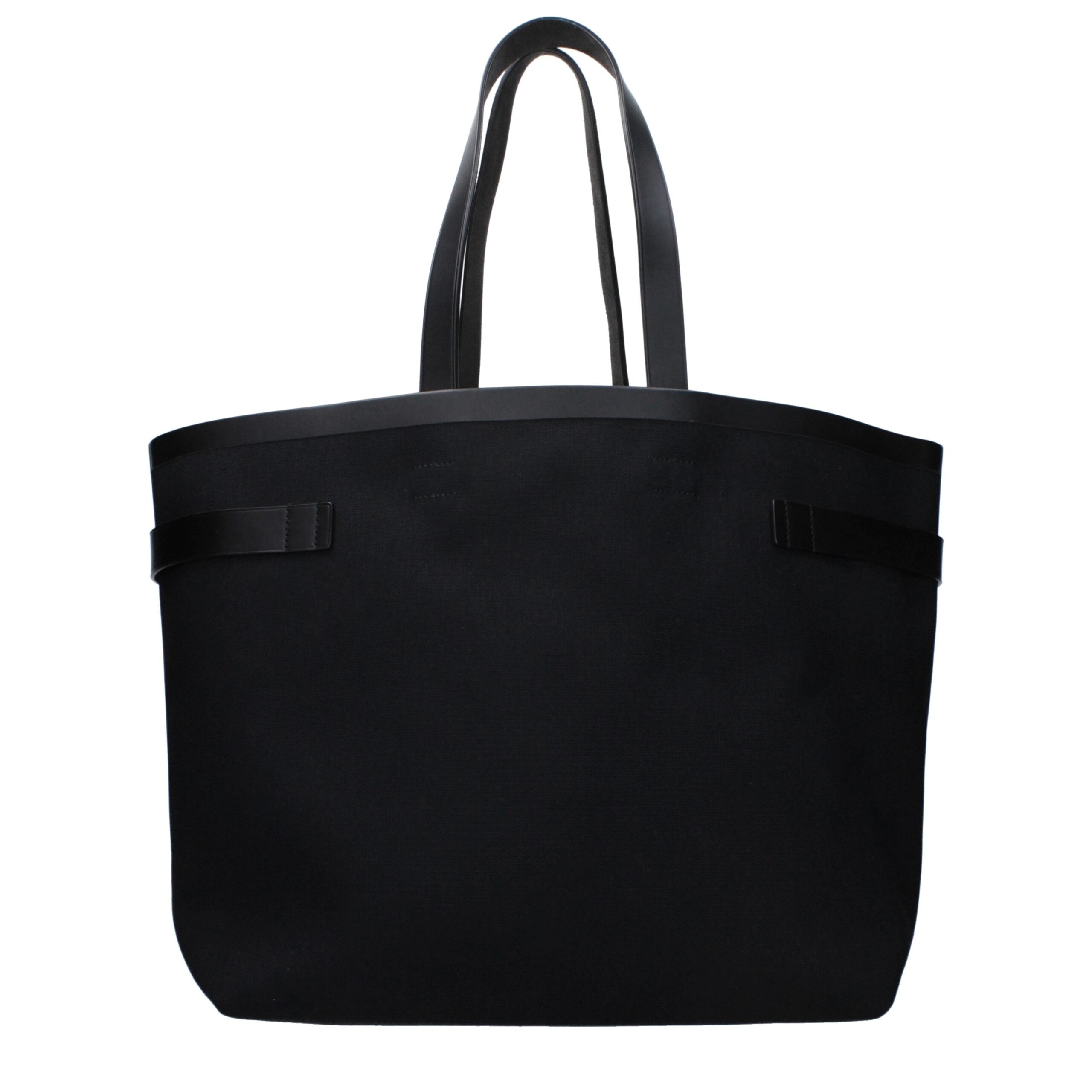 Black Fabric Shoulder Bag