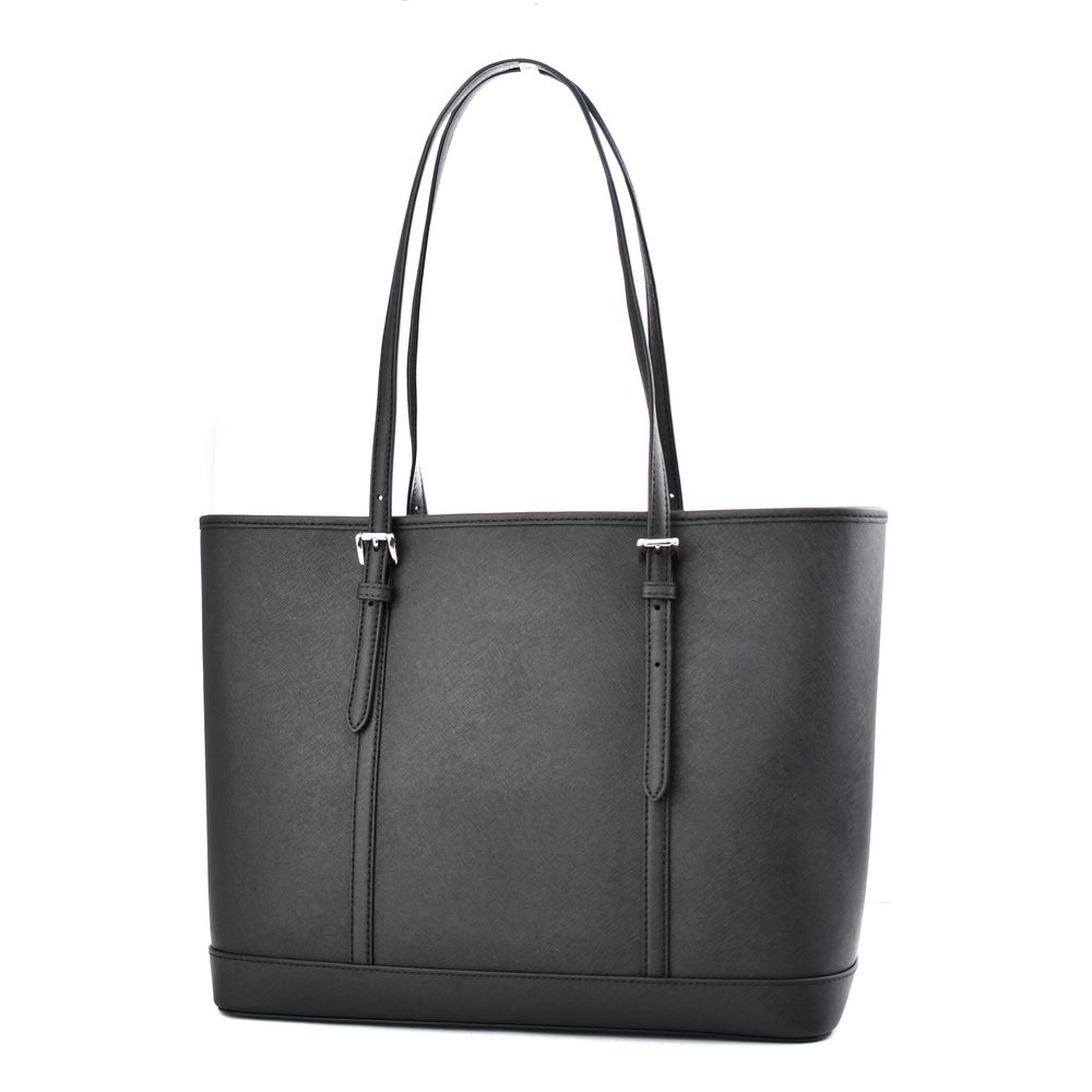 Black Leather Tote Bag