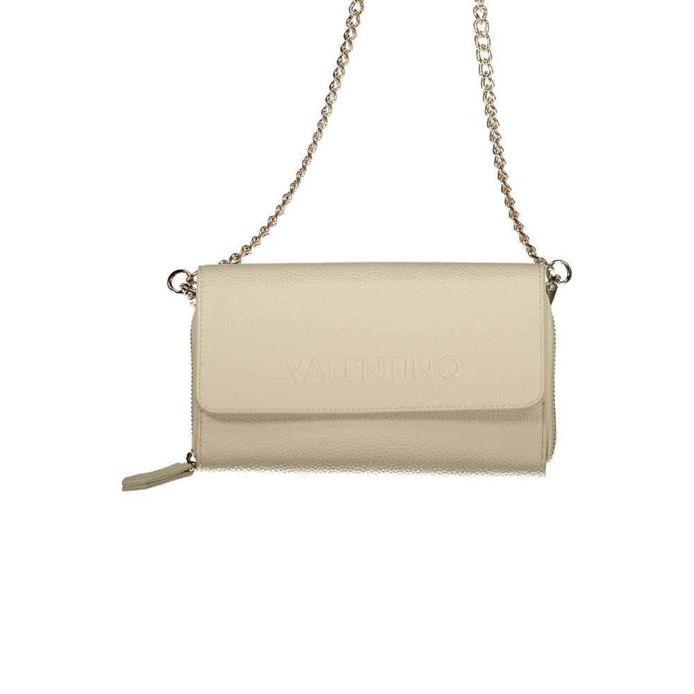 Beige Polyurethane Women Wallet